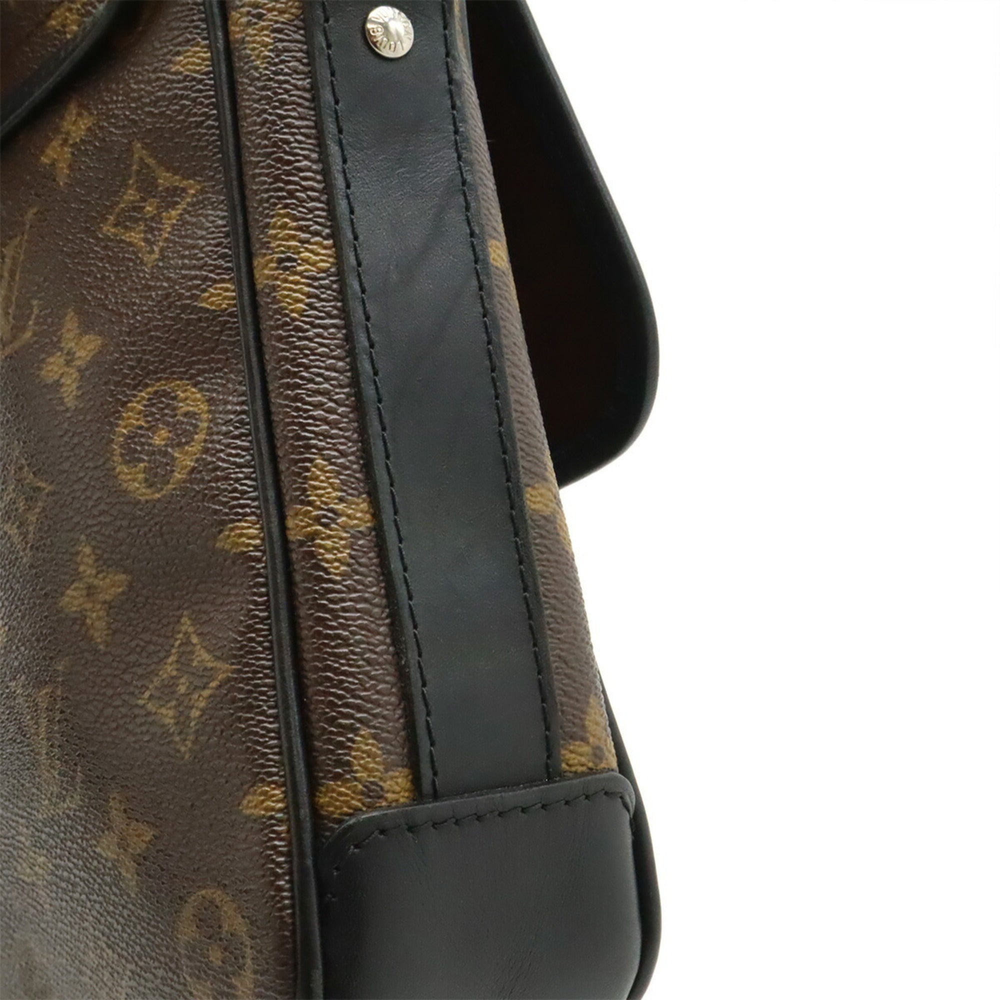 Louis Vuitton Black Brown Monogram Monogram Pochette Shoulder Bag (Pre-Owned)