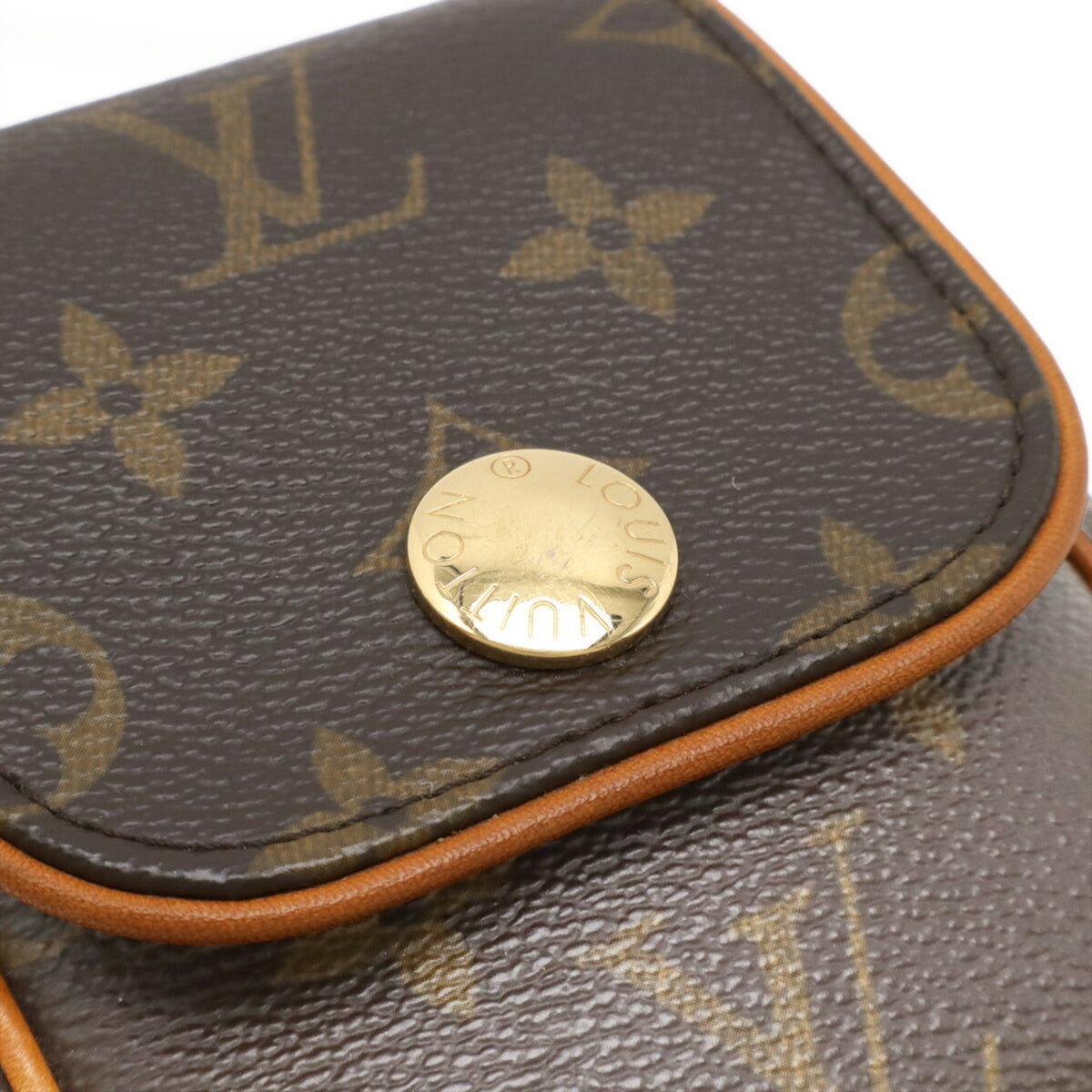 Louis Vuitton Brown Monogram Pochette Pouch Shoulder Bag (Pre-Owned)
