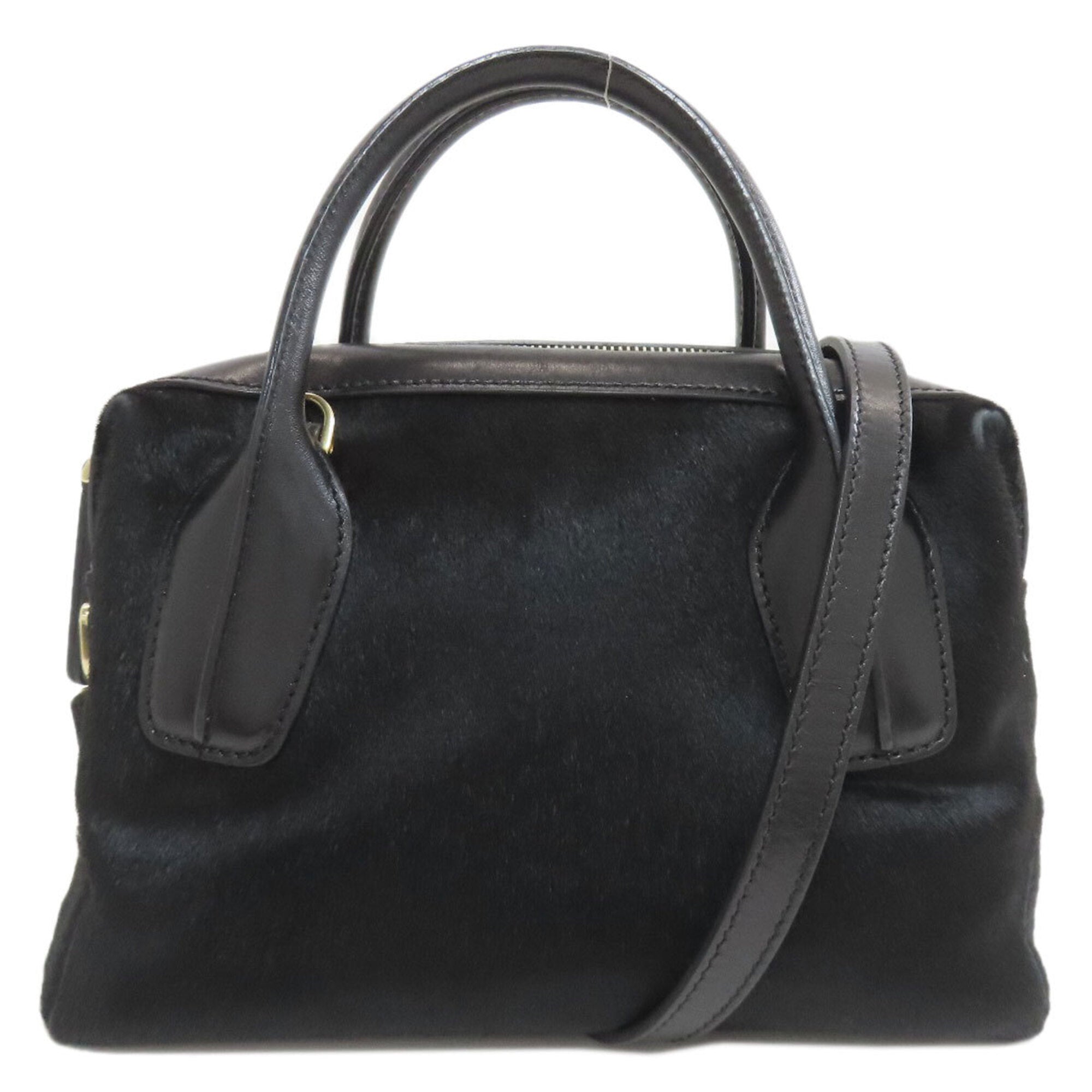Tod's Black Leather Handbag (Pre-Owned)