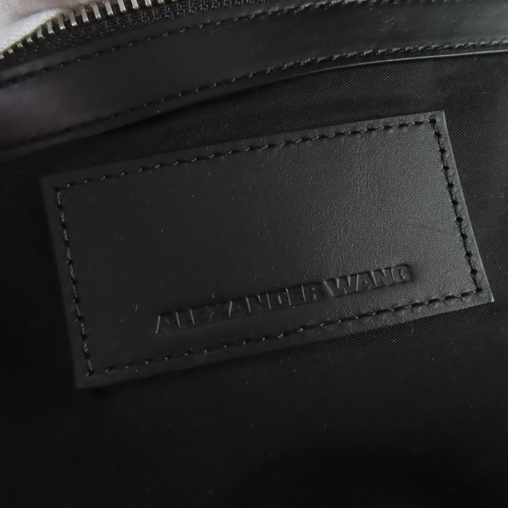 Alexander Wang Black Leather Handbag Shoulder Bag (Pre-Owned)