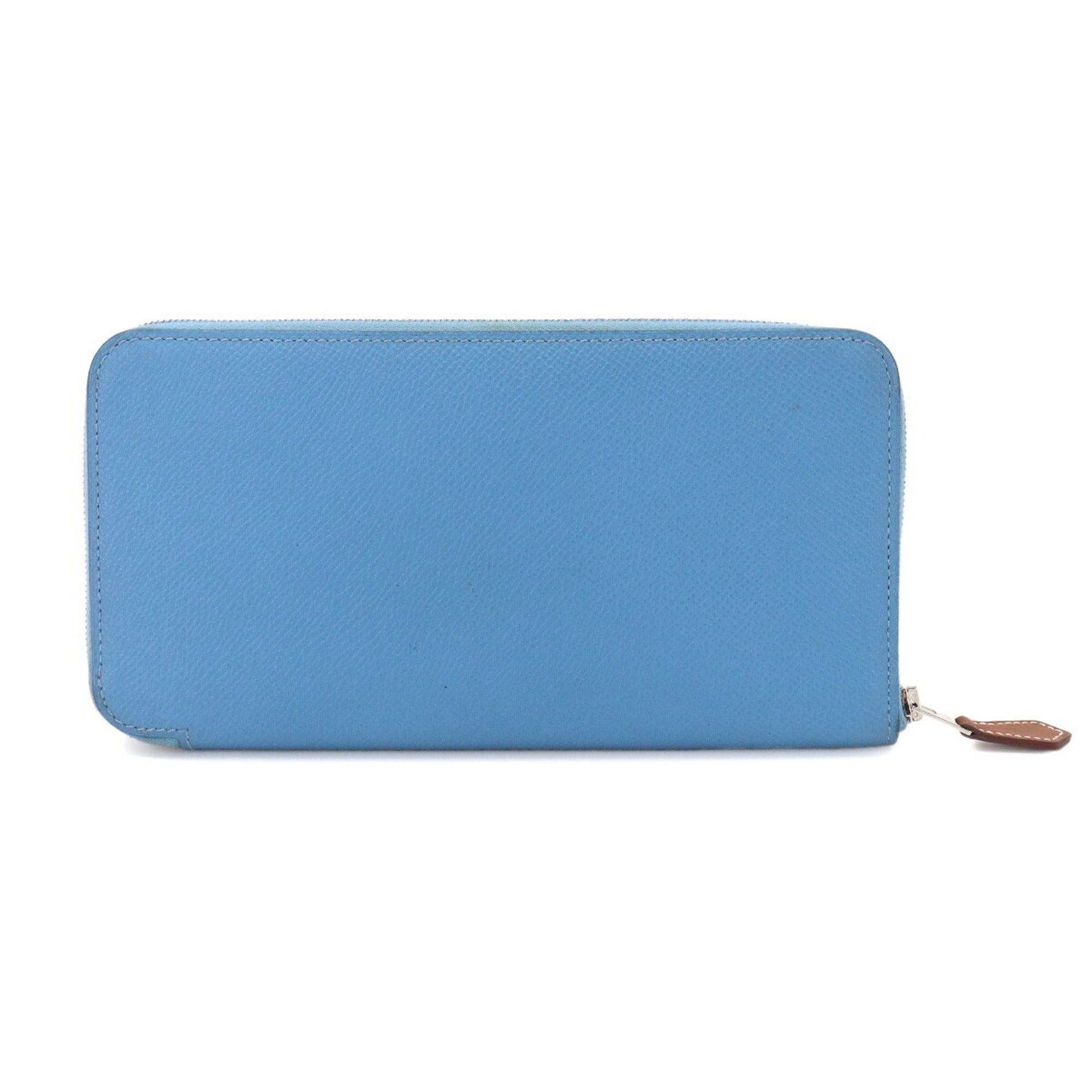 Hermes Blue Paradise Epsom Leather Long Wallet (Bi-Fold) (Pre-Owned)