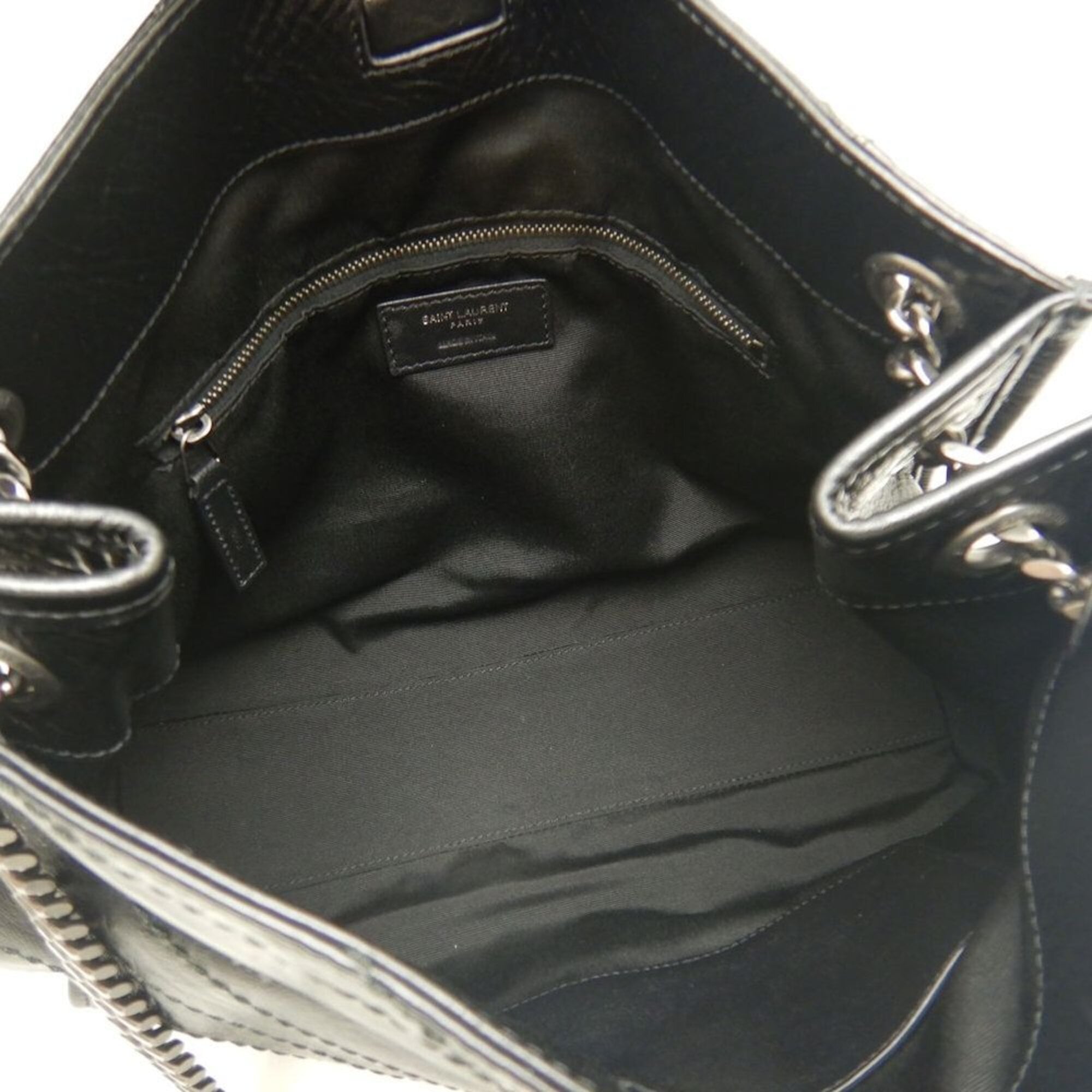 Saint Laurent Black Leather Shoulder Bag (Pre-Owned)
