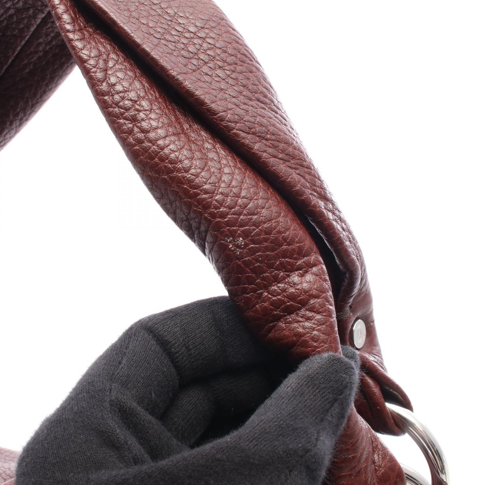 Celine Bordeaux Leather Handbag (Pre-Owned)