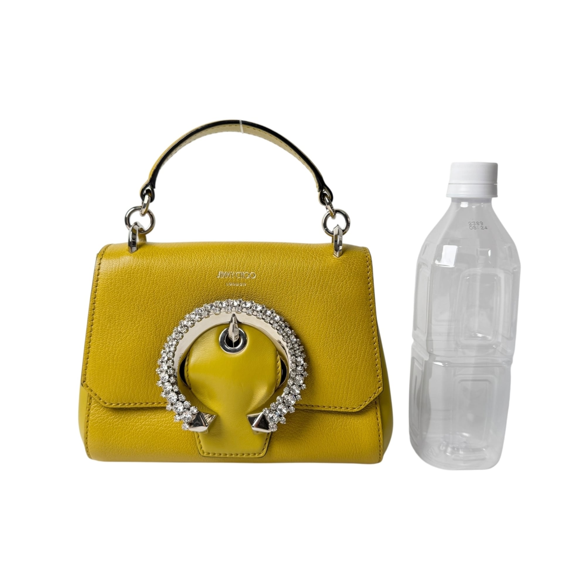Jimmy Choo Yellow Leather Handbag Shoulder Bag (Pre-Owned)