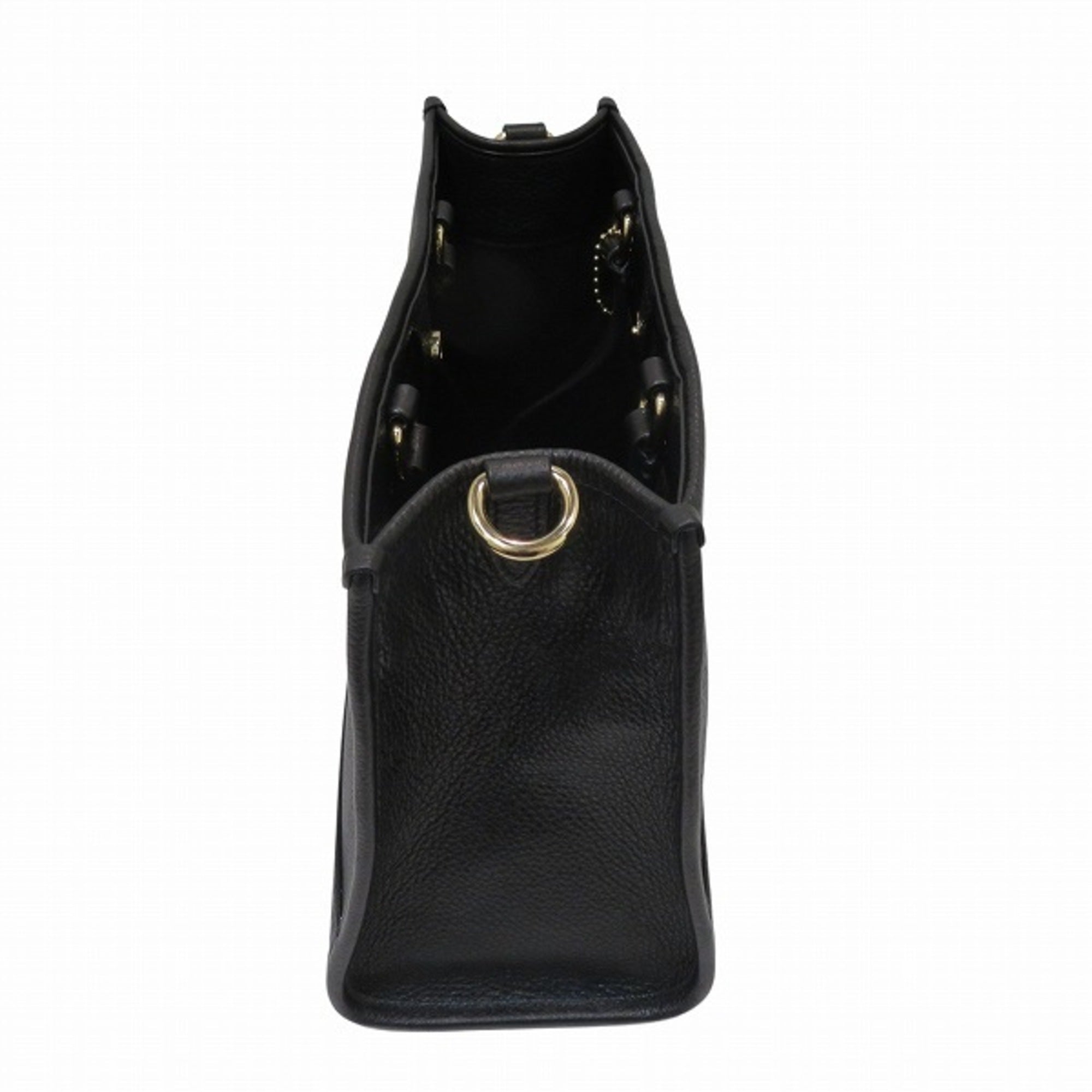 Coach Black Leather Handbag Shoulder Bag (Pre-Owned)