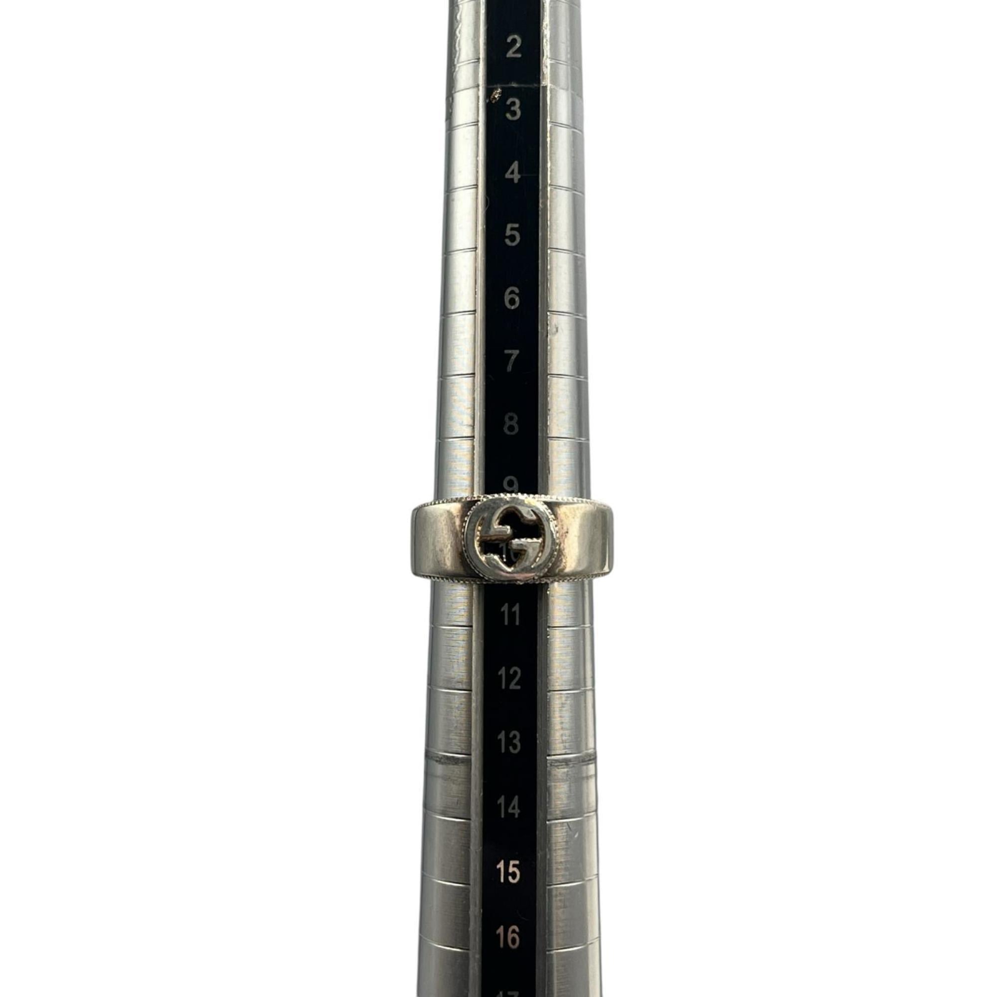 Gucci Silver Silver 925 Band Ring (Pre-Owned)