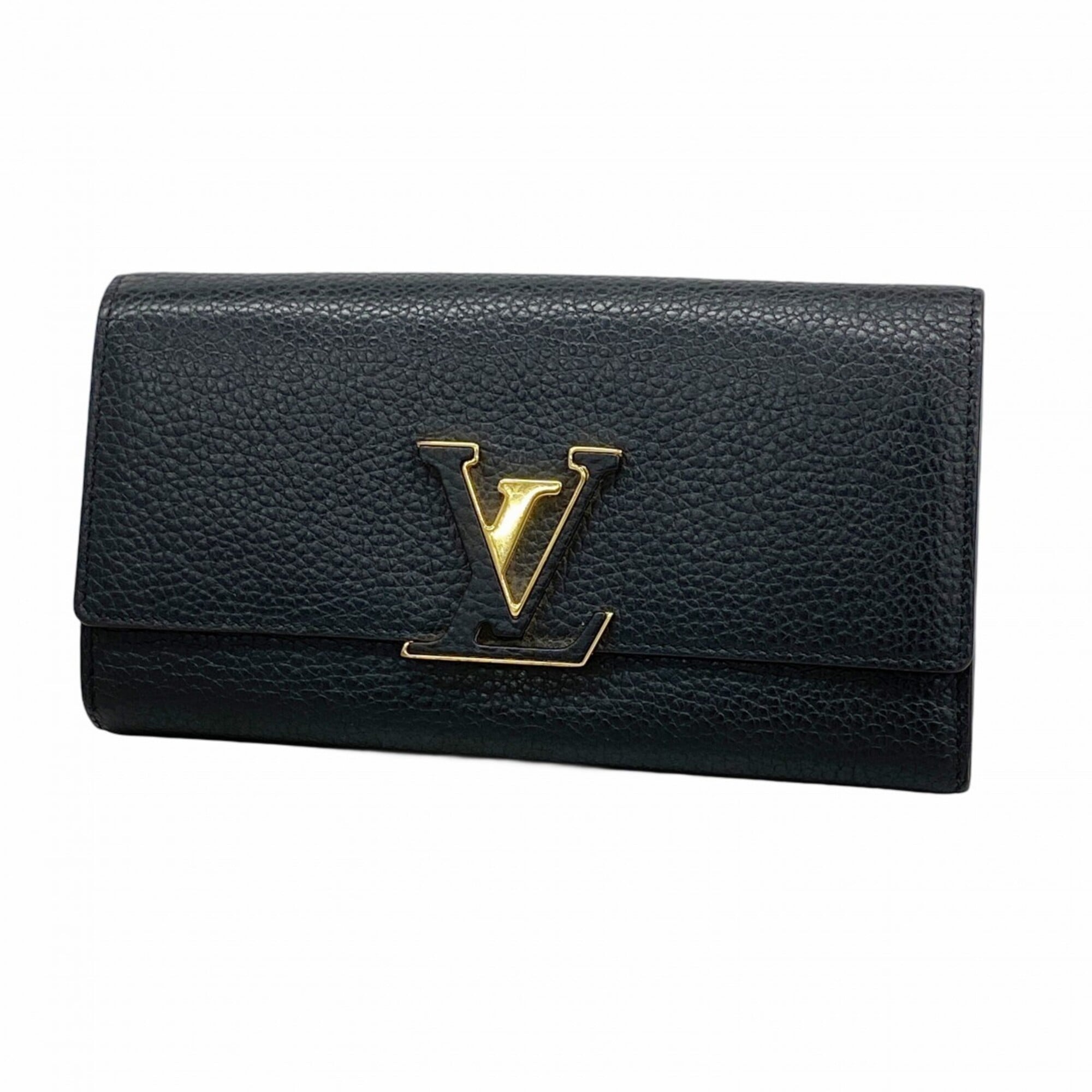 Louis Vuitton Noir Long Wallet (Bi-Fold) (Pre-Owned)