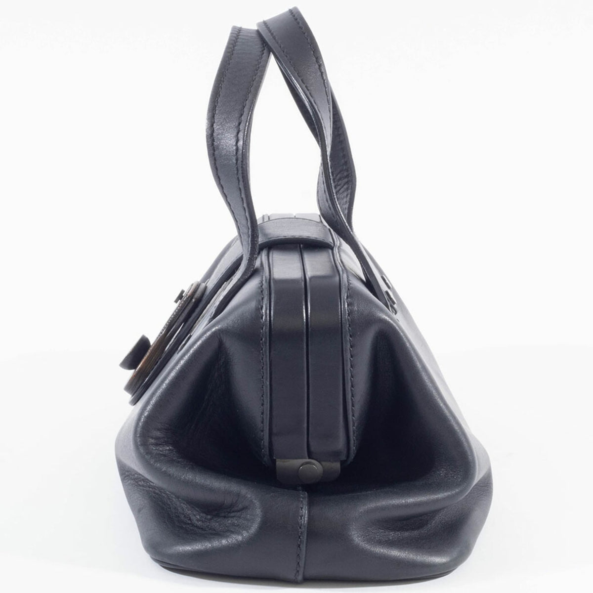 Gucci Black Leather Handbag (Pre-Owned)