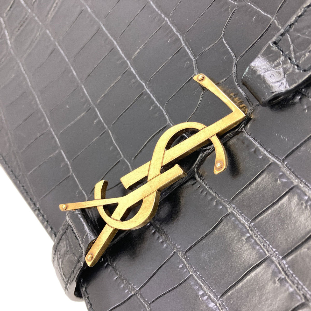 Yves Saint Laurent Black Leather Shoulder Bag (Pre-Owned)