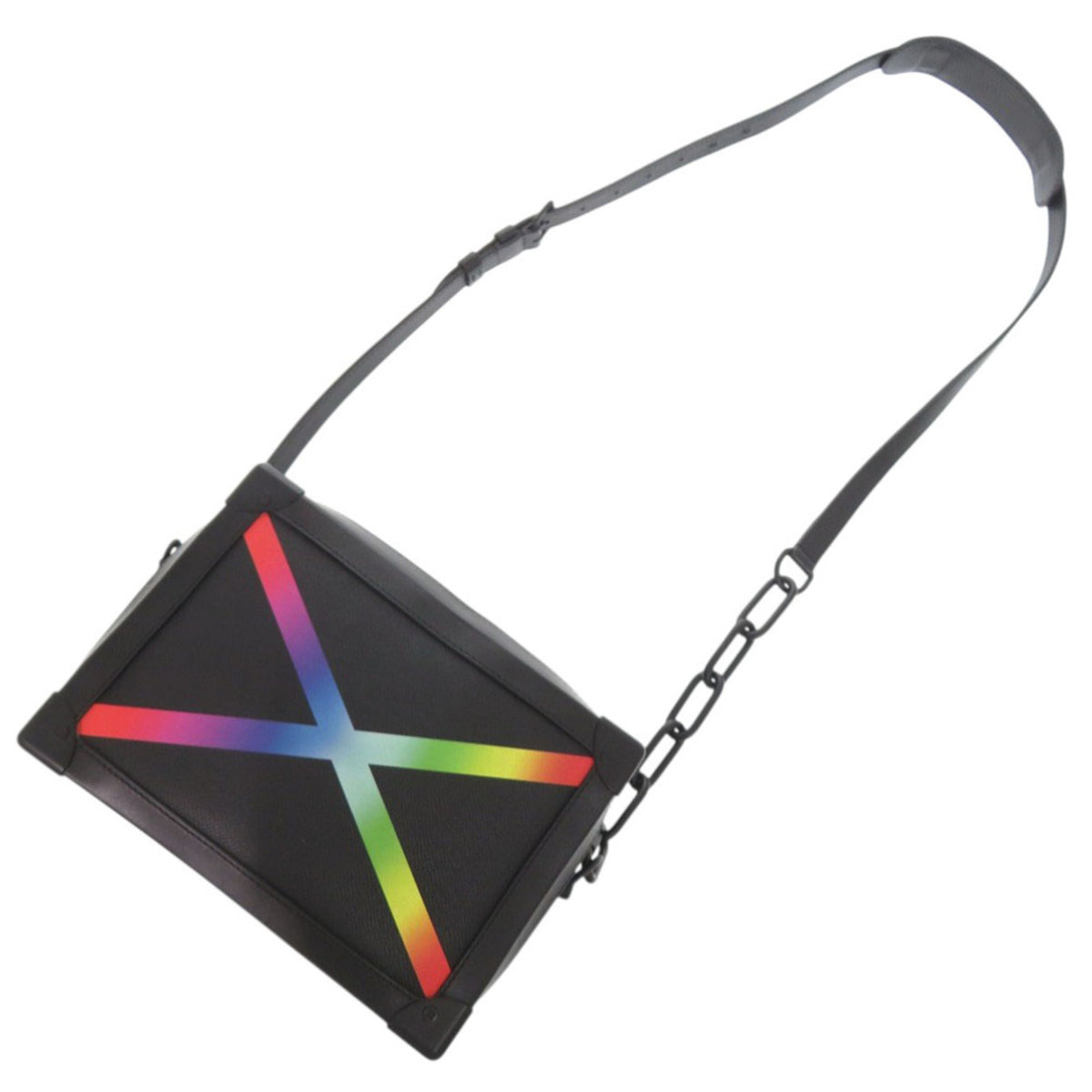 Louis Vuitton Black Leather Shoulder Bag (Pre-Owned)