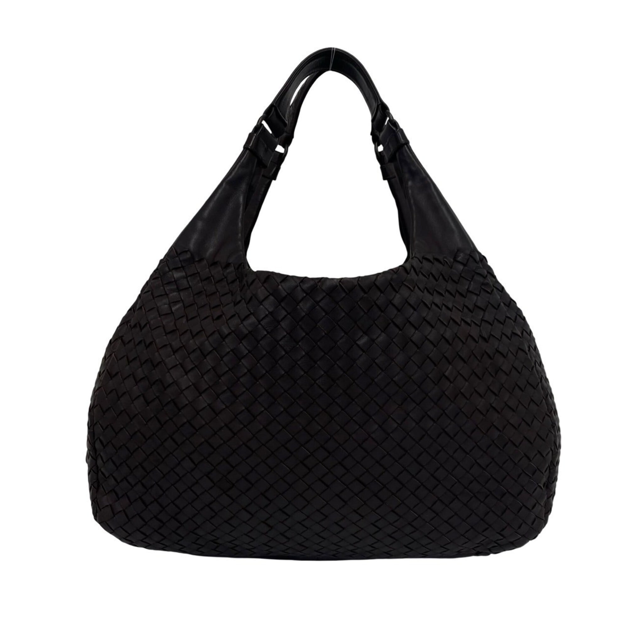 Bottega Veneta Brown Leather Shoulder Bag Tote Bag (Pre-Owned)
