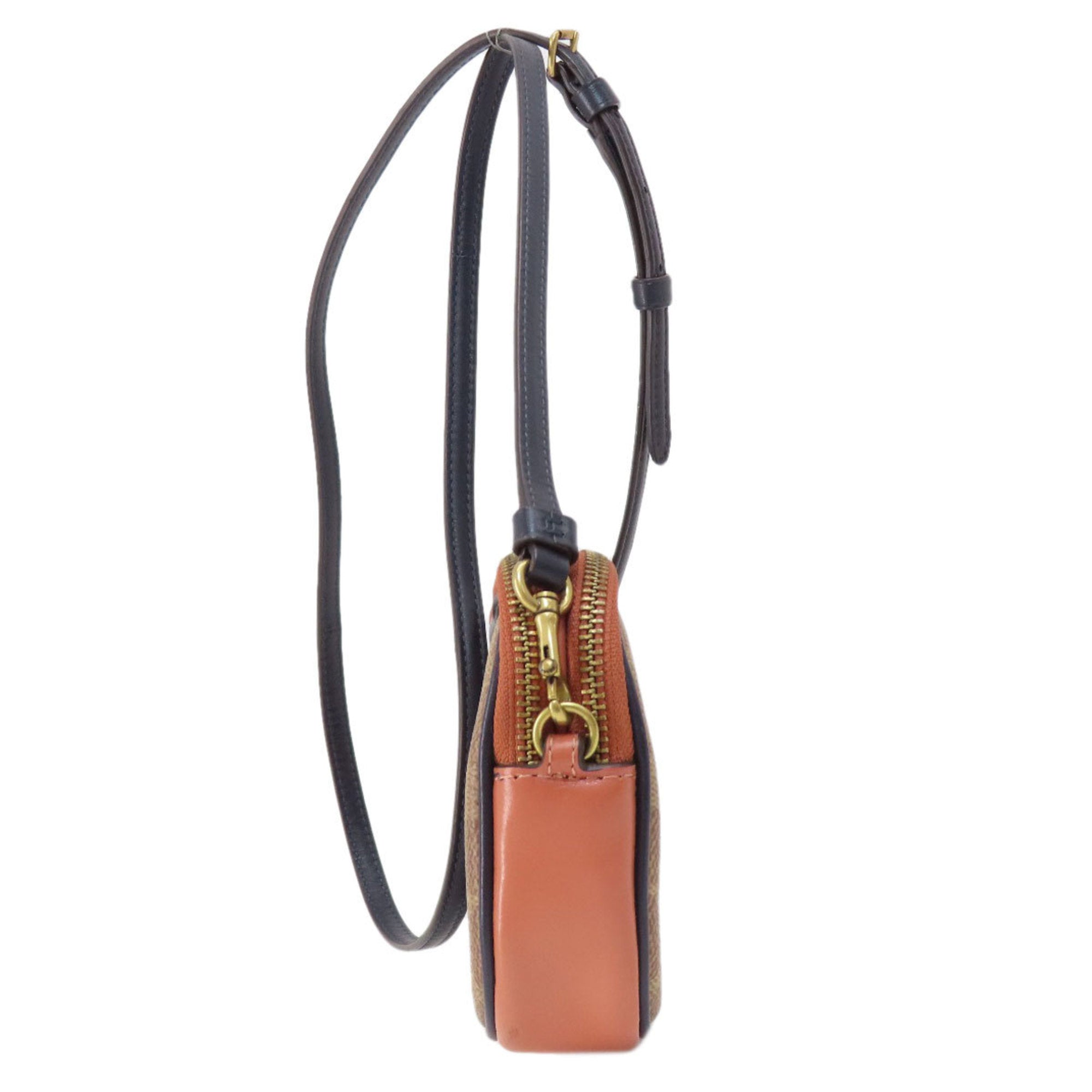 Coach Brown Pvc Shoulder Bag (Pre-Owned)