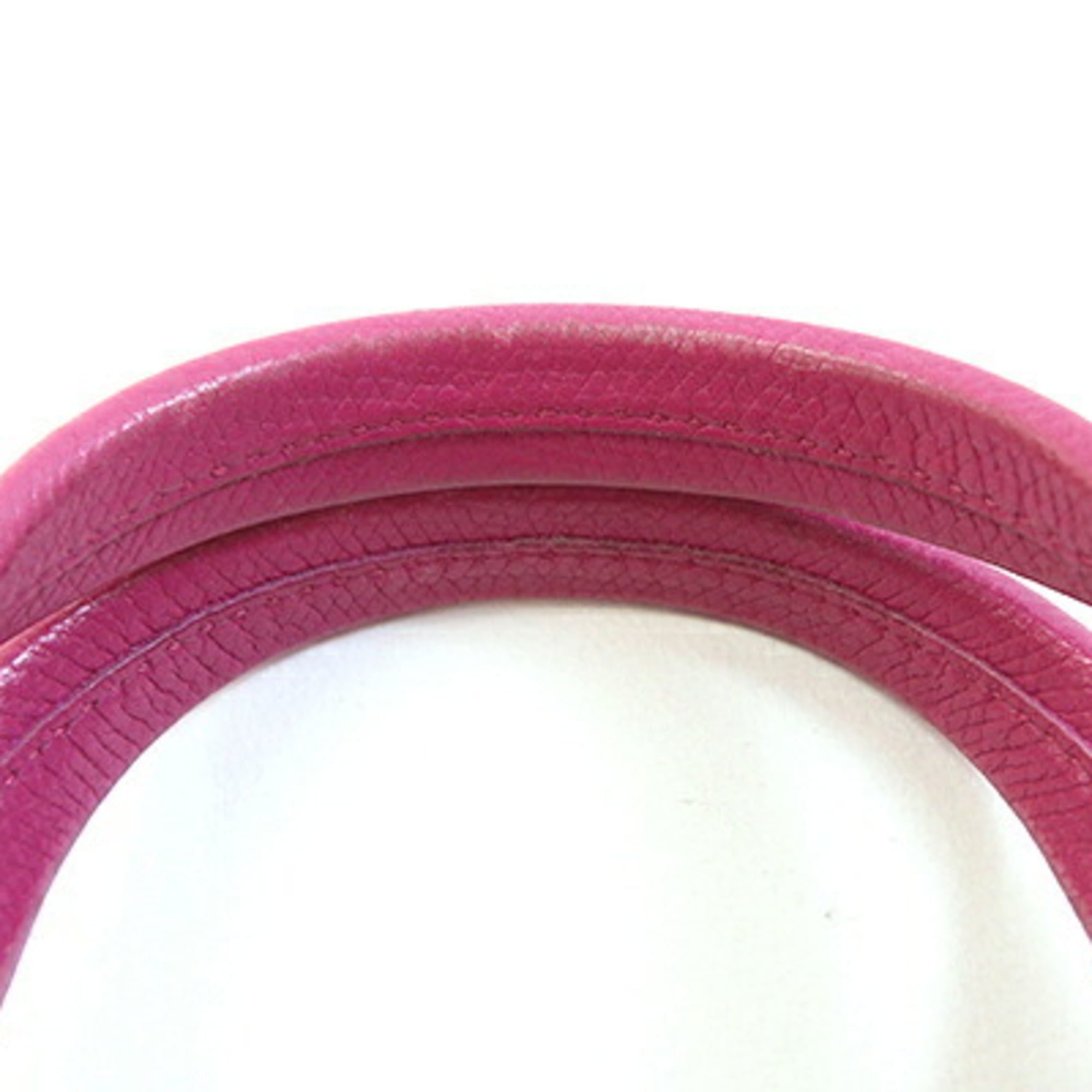 Valextra Pink Leather Handbag (Pre-Owned)