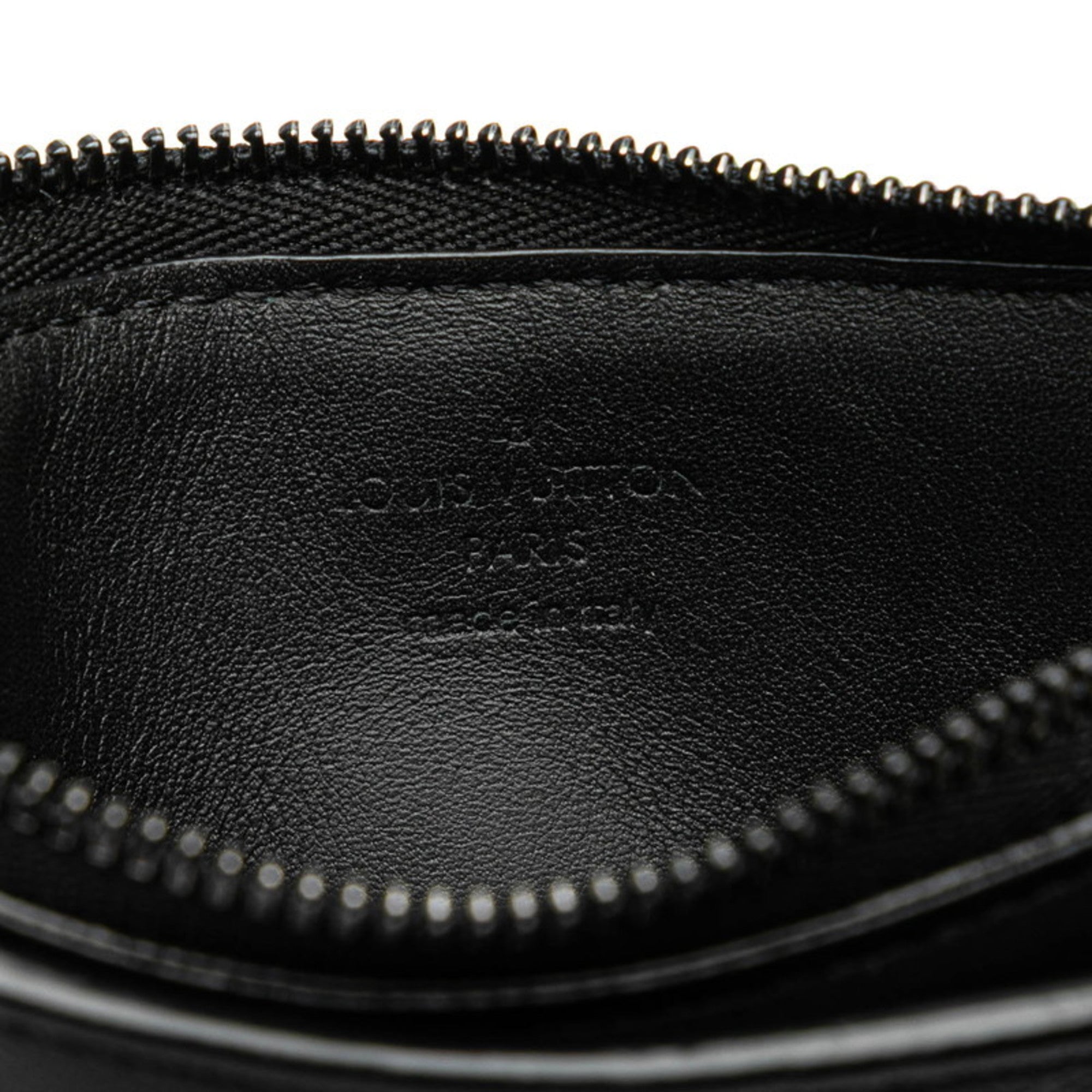Louis Vuitton Black Noir Leather Coin Purse/Coin Case (Pre-Owned)