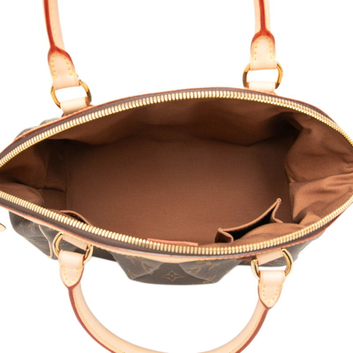 Louis Vuitton Brown Pvc Leather Handbag (Pre-Owned)