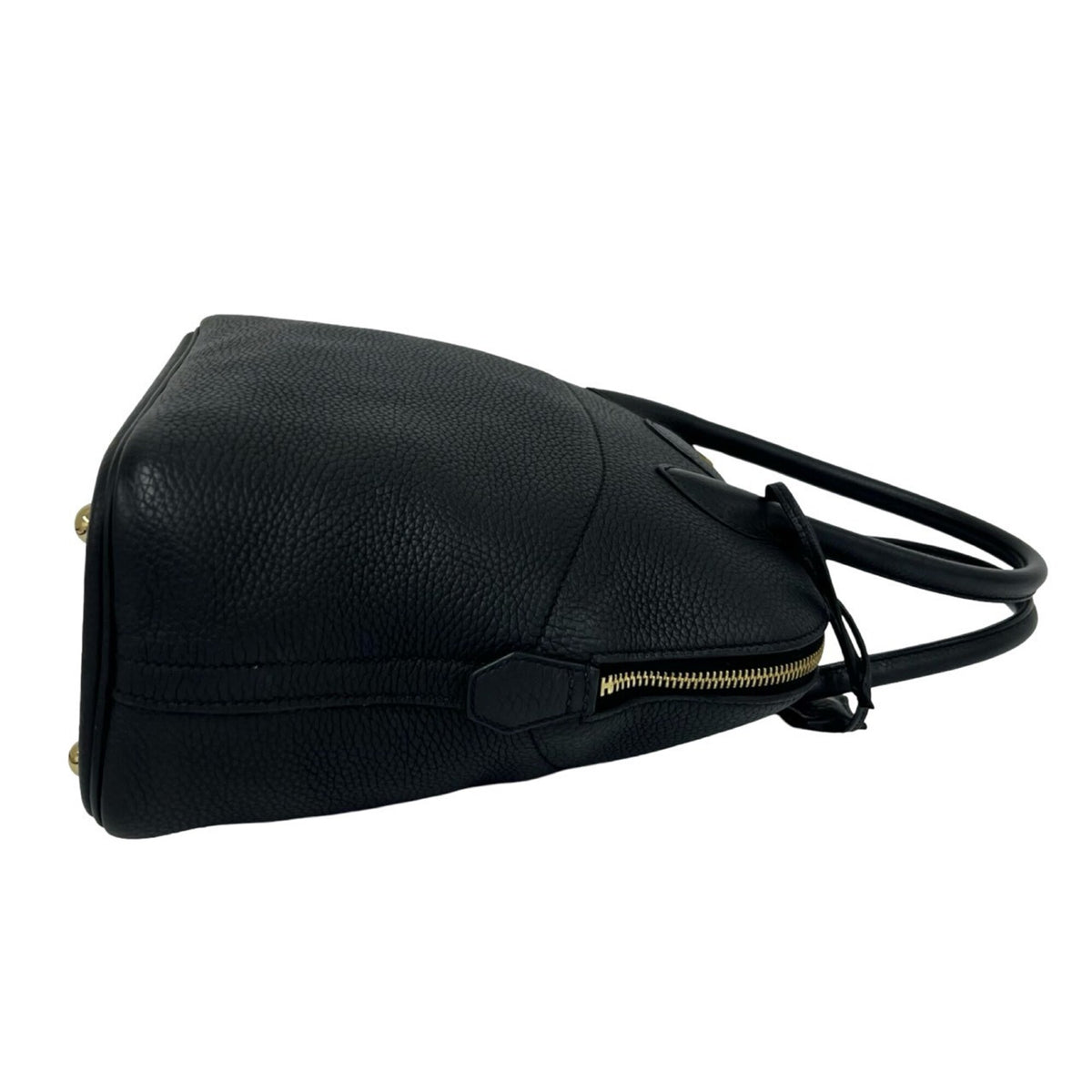 Hermes Black Taurillon Clemence Leather Handbag Shoulder Bag Tote Bag (Pre-Owned)