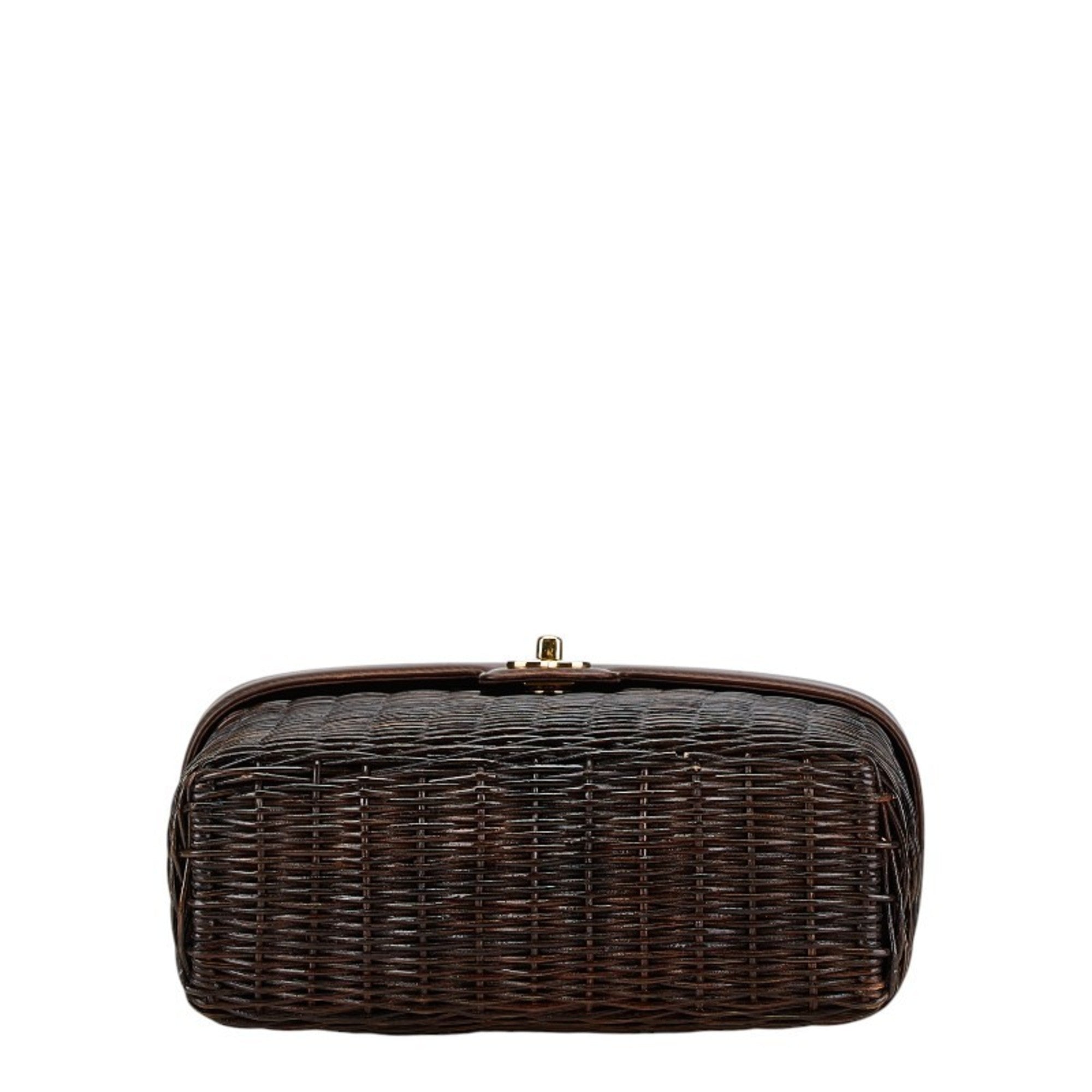 Chanel Brown Leather Handbag (Pre-Owned)