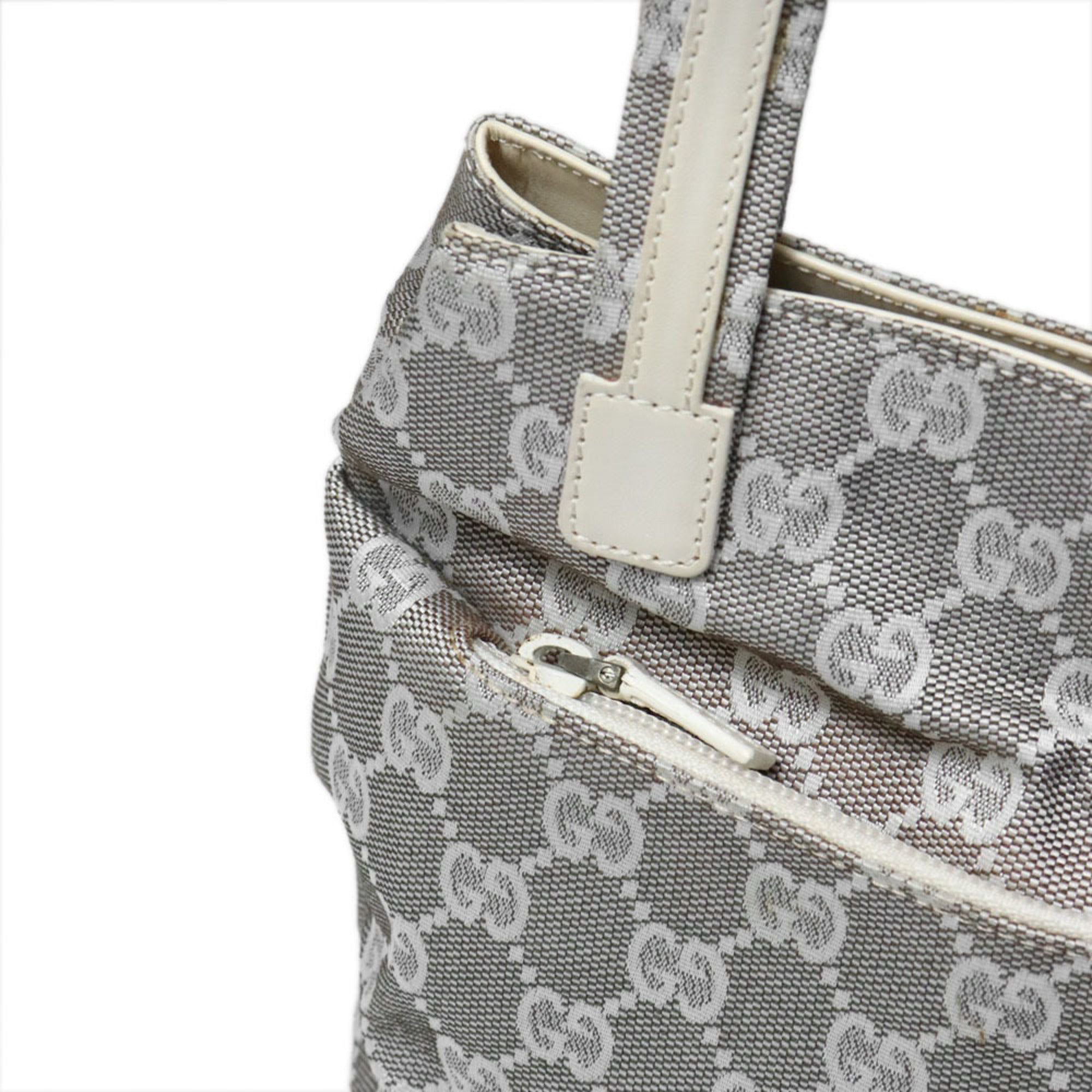 Gucci Gray Gg Canvas Tote Bag (Pre-Owned)