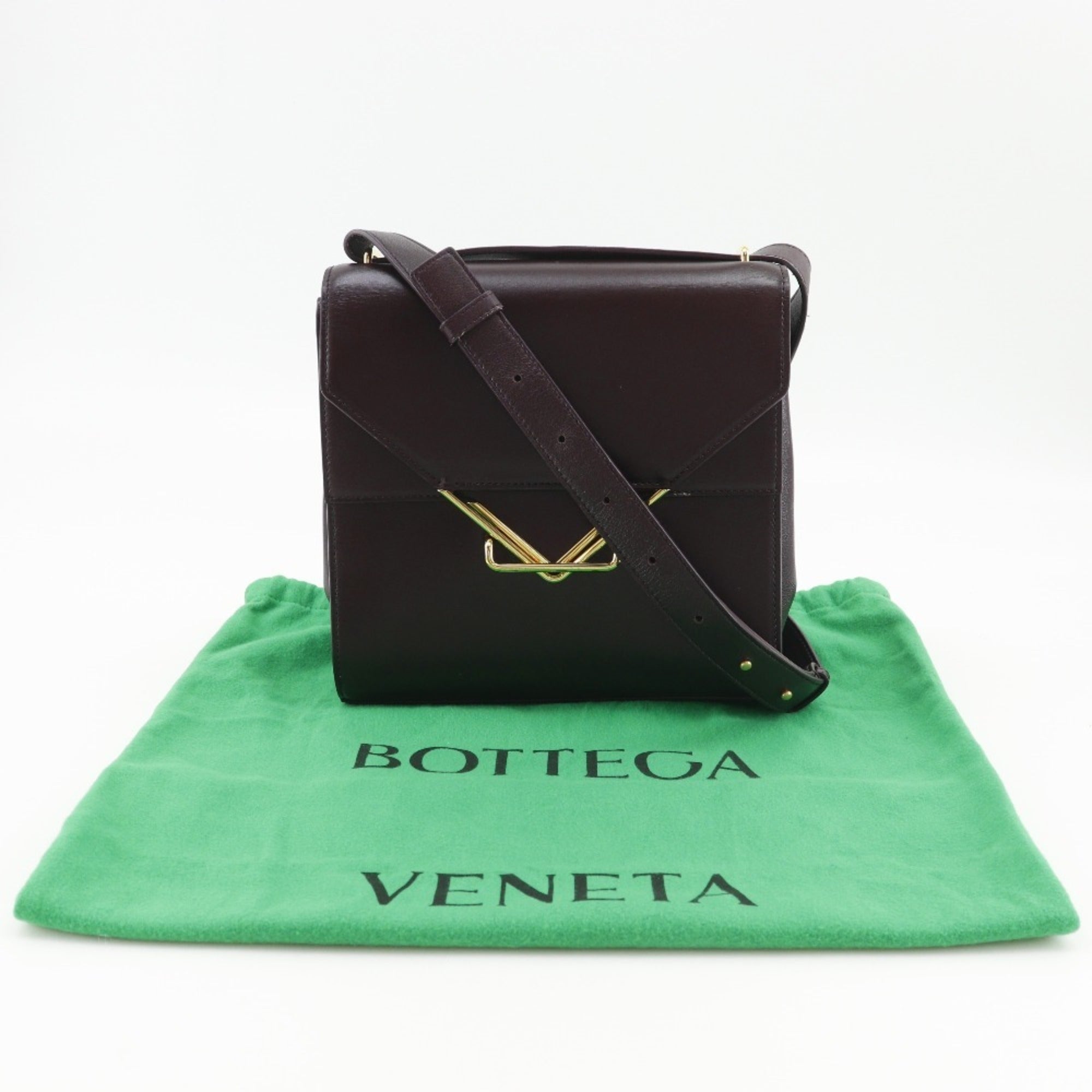 Bottega Veneta Purple Leather Shoulder Bag (Pre-Owned)