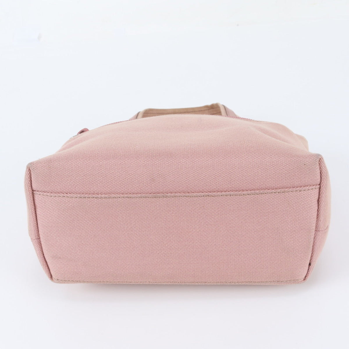 Gucci Pink Leather Canvas Handbag Tote Bag (Pre-Owned)