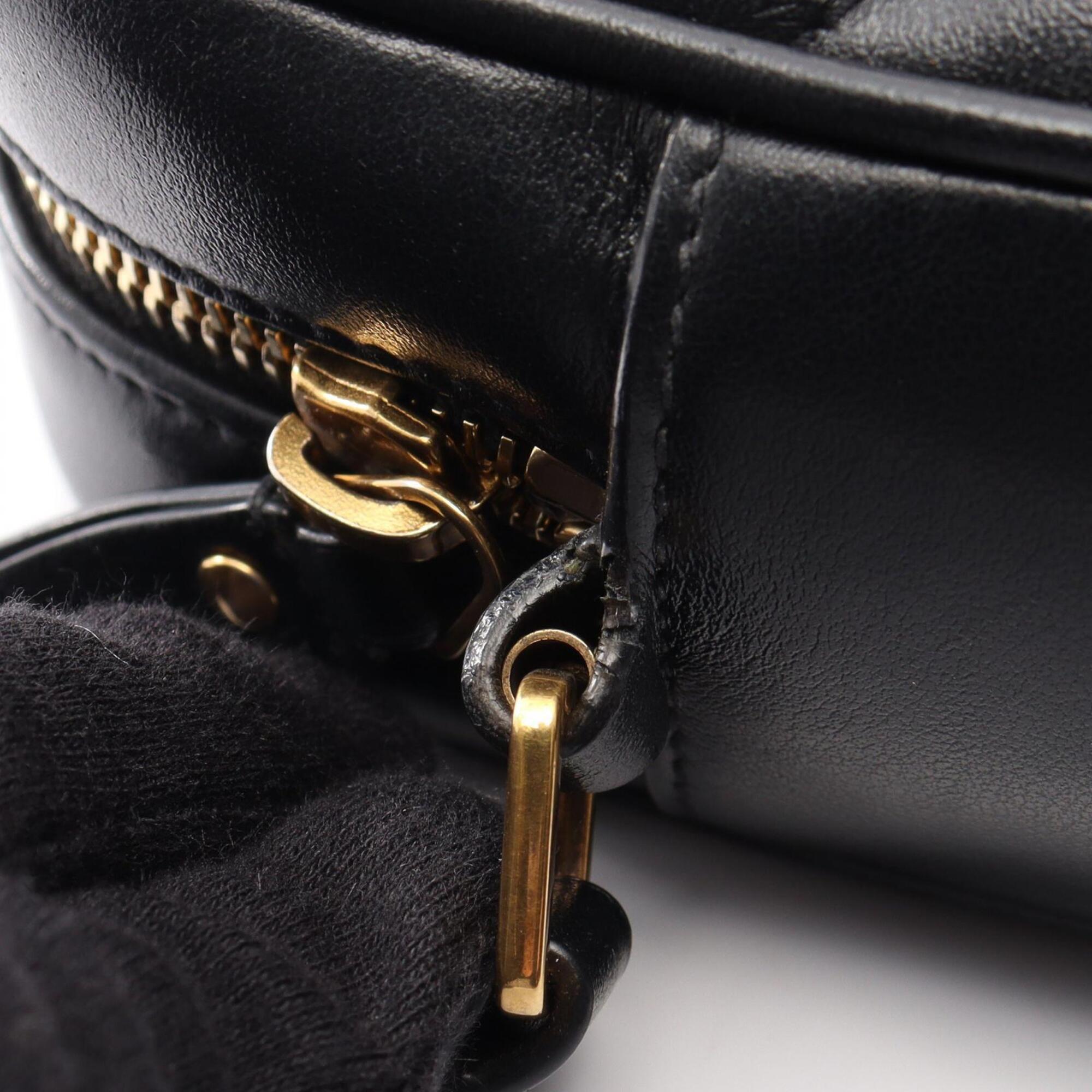 Saint Laurent Black Leather Handbag Shoulder Bag (Pre-Owned)