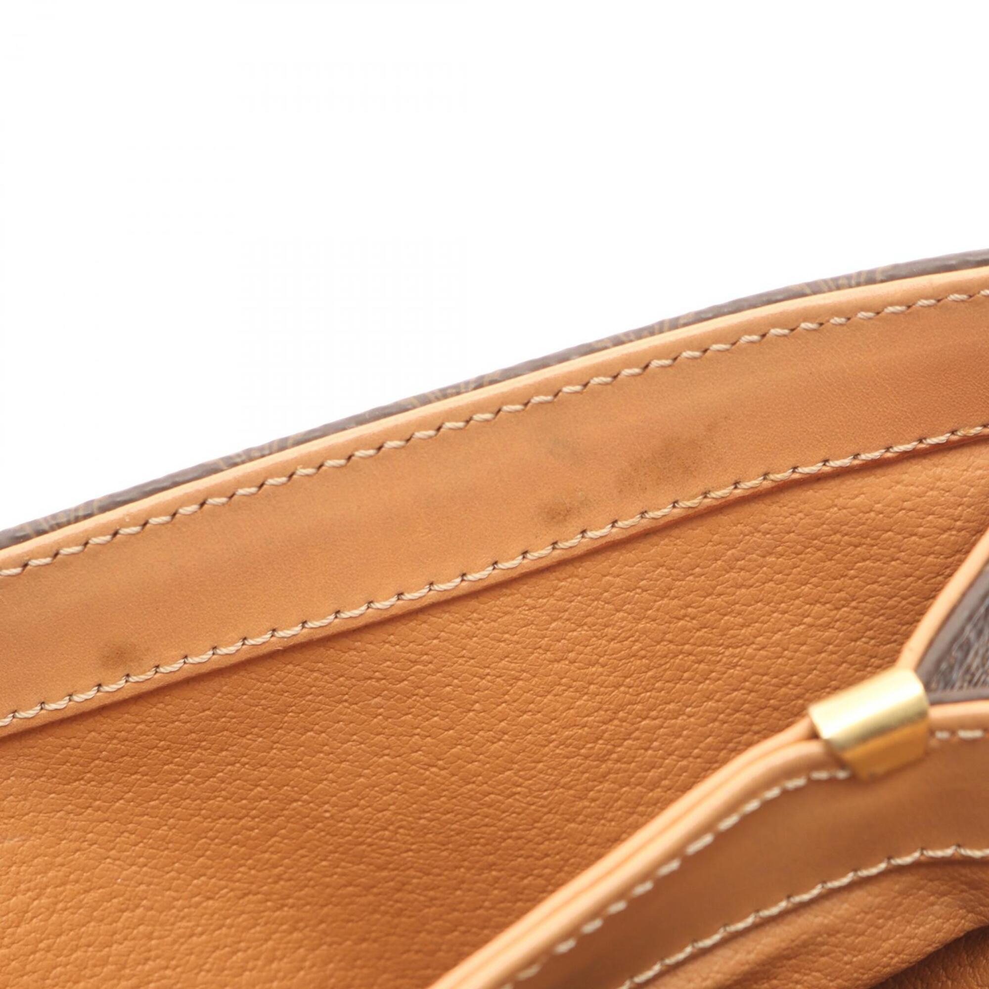 Celine Brown Coated Canvas Leather Handbag (Pre-Owned)