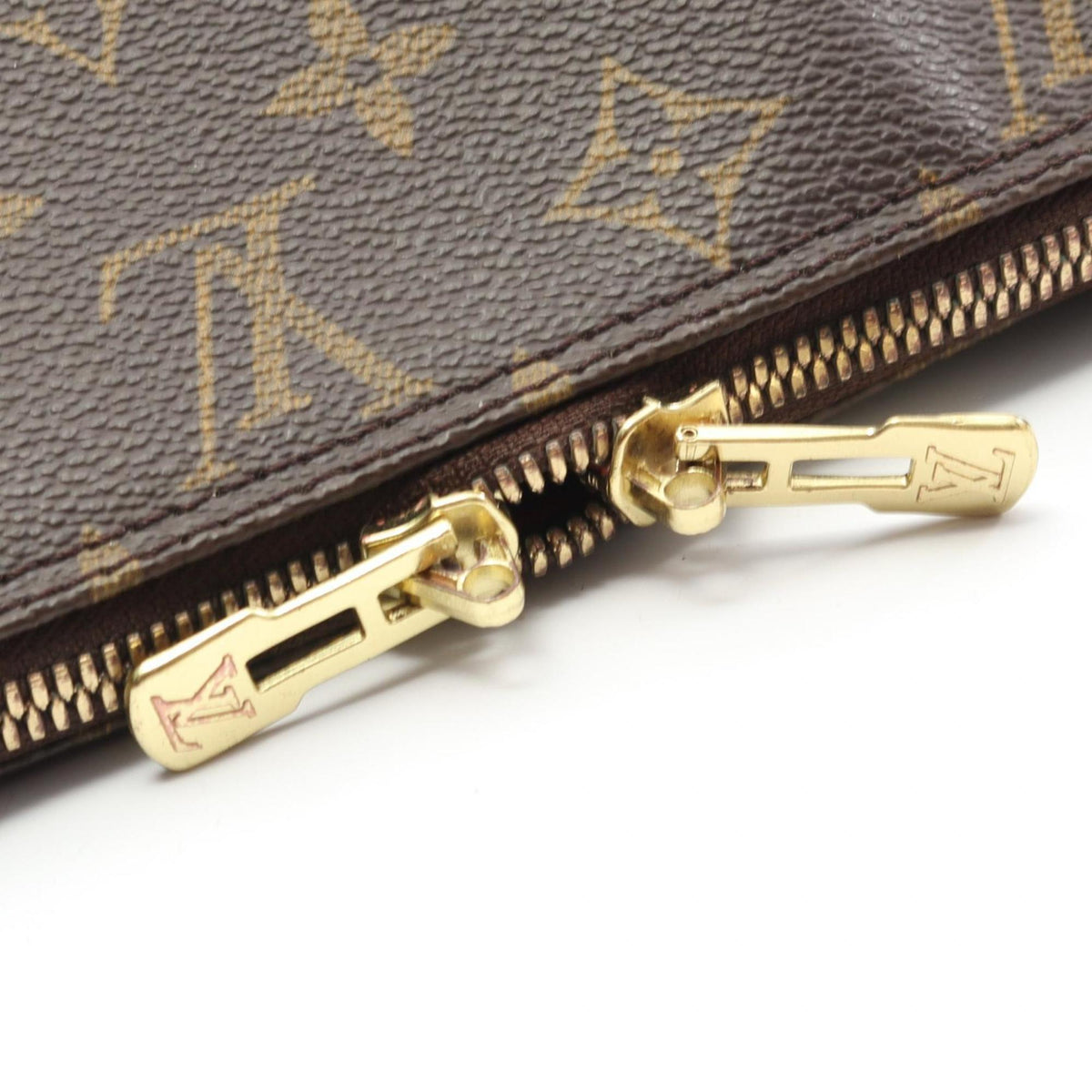 Louis Vuitton Brown Monogram Coated Canvas Leather Shoulder Bag (Pre-Owned)