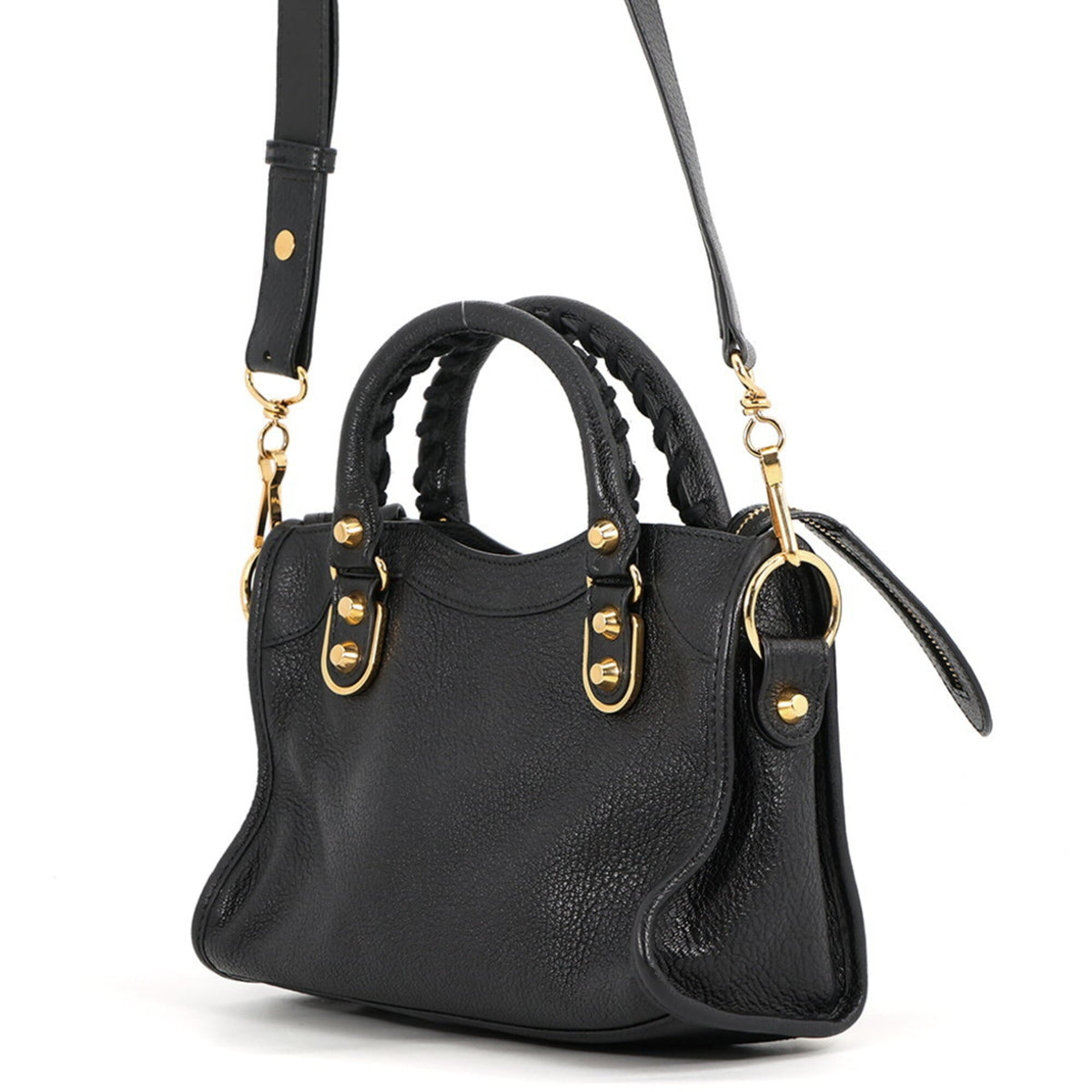 Balenciaga Black Leather Handbag (Pre-Owned)