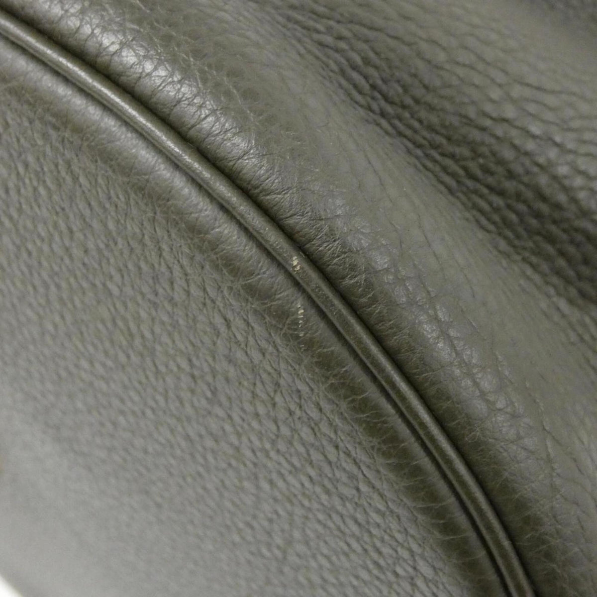 Hermes Green Taurillon Clemence Leather Handbag (Pre-Owned)