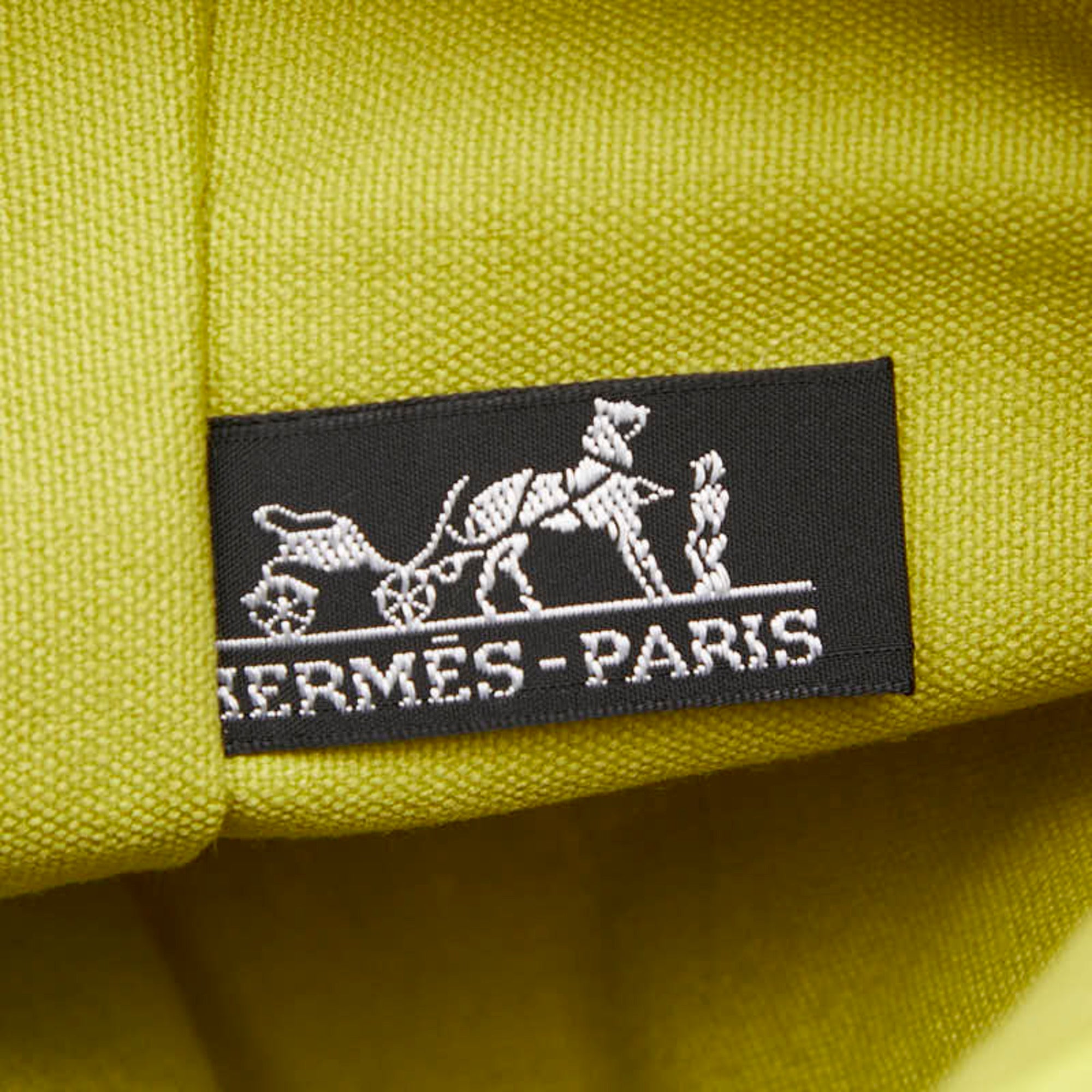 Hermes Green Cotton Pouch (Pre-Owned)