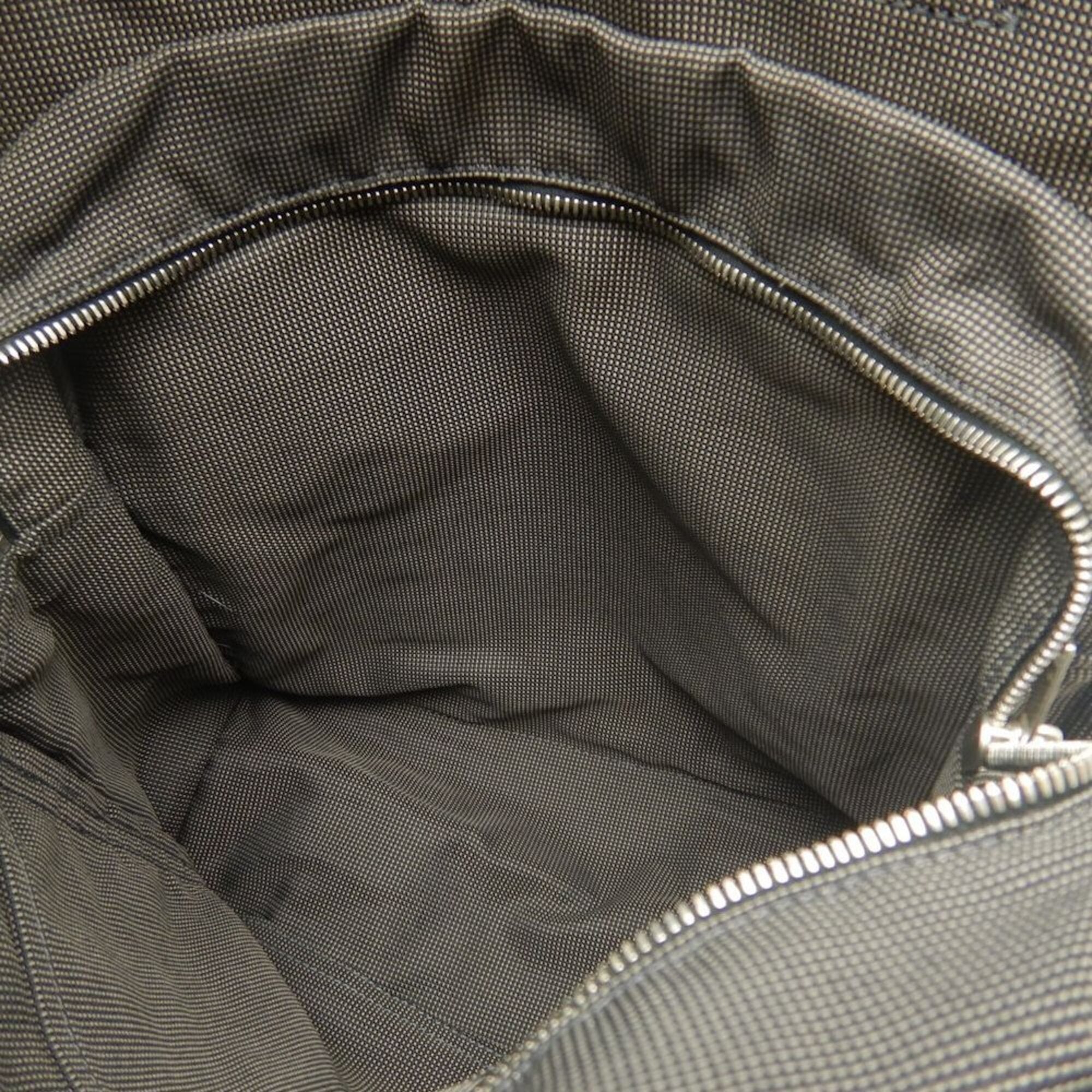 Hermes Gray Nylon Canvas Backpack (Pre-Owned)