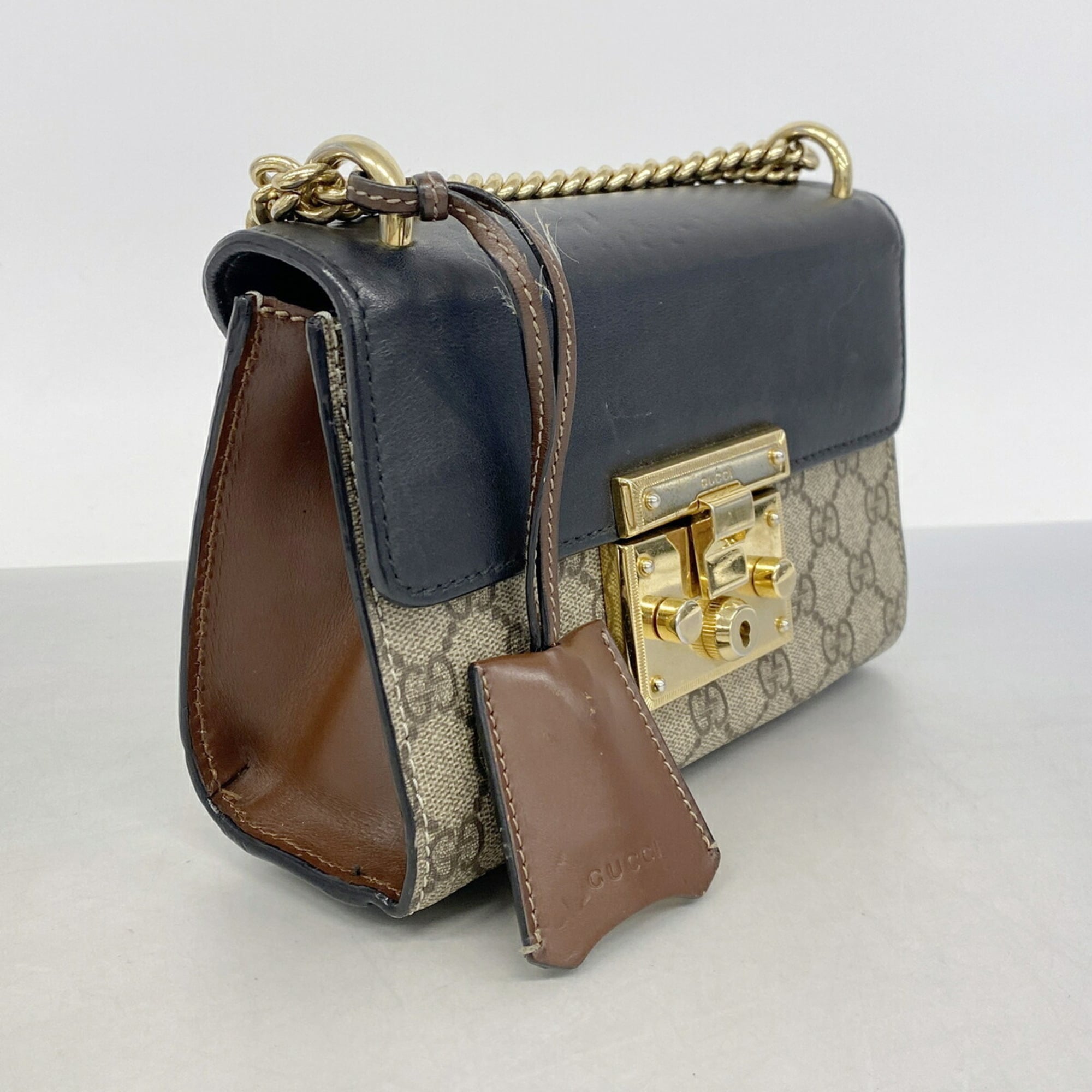 Gucci Black Brown Pvc Shoulder Bag (Pre-Owned)