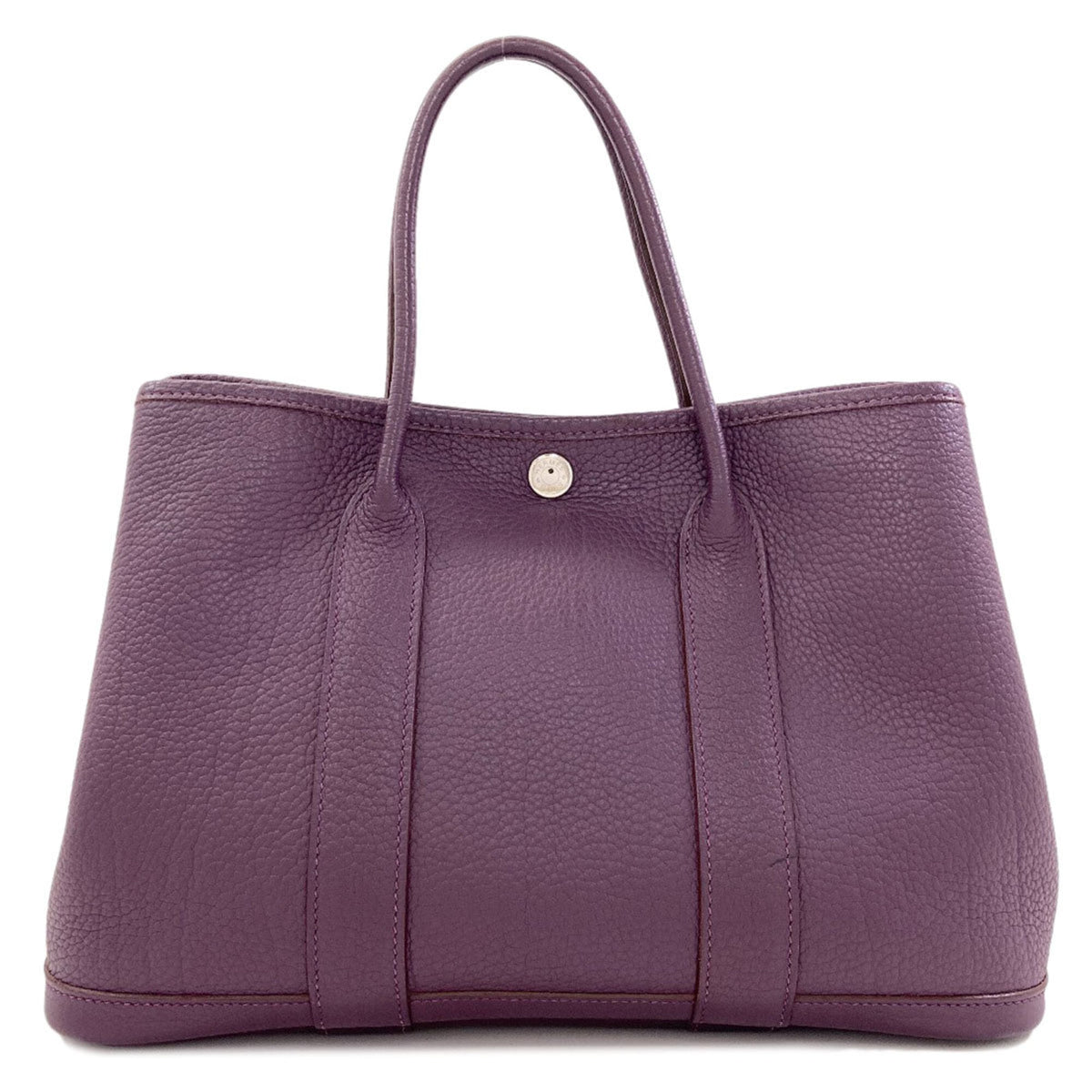 Hermes Purple Negonda Leather Handbag (Pre-Owned)