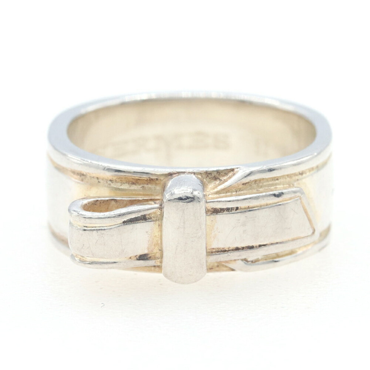 Hermes Sterling Silver 925 Band Ring (Pre-Owned)