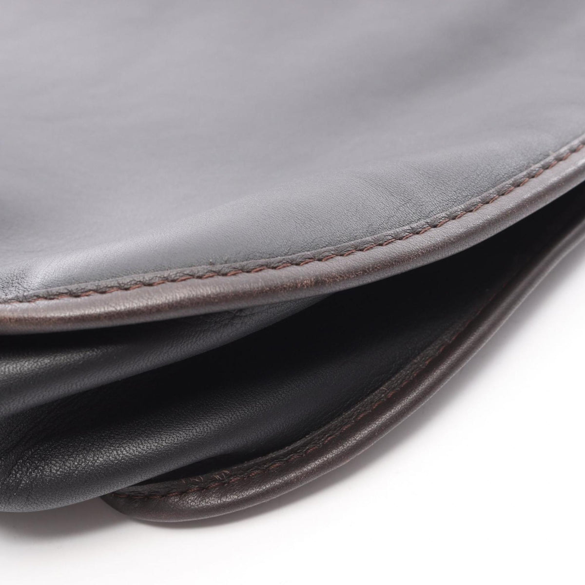 Loewe Black Brown Leather Shoulder Bag (Pre-Owned)