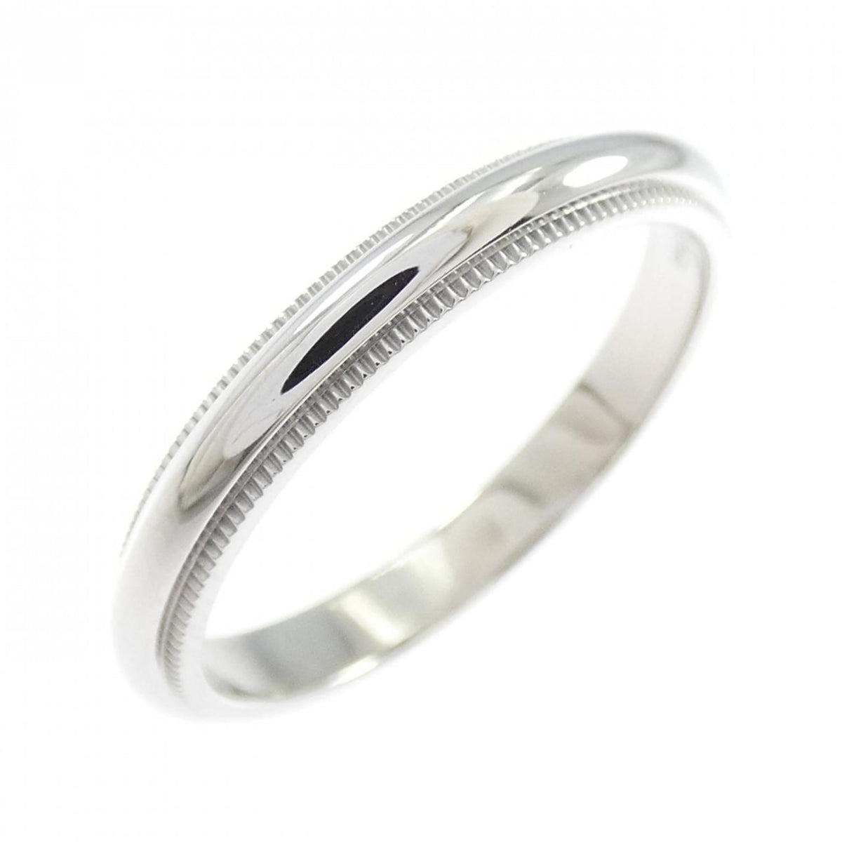 Tiffany Platinum Platinum 950 Band Ring (Pre-Owned)