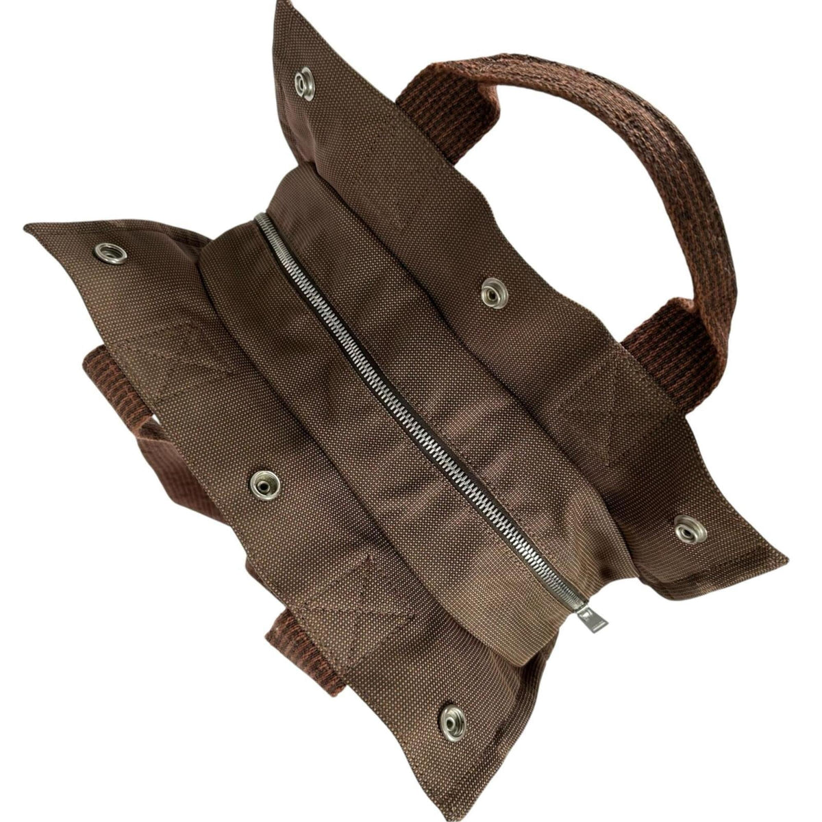 Hermes Brown Canvas Backpack (Pre-Owned)