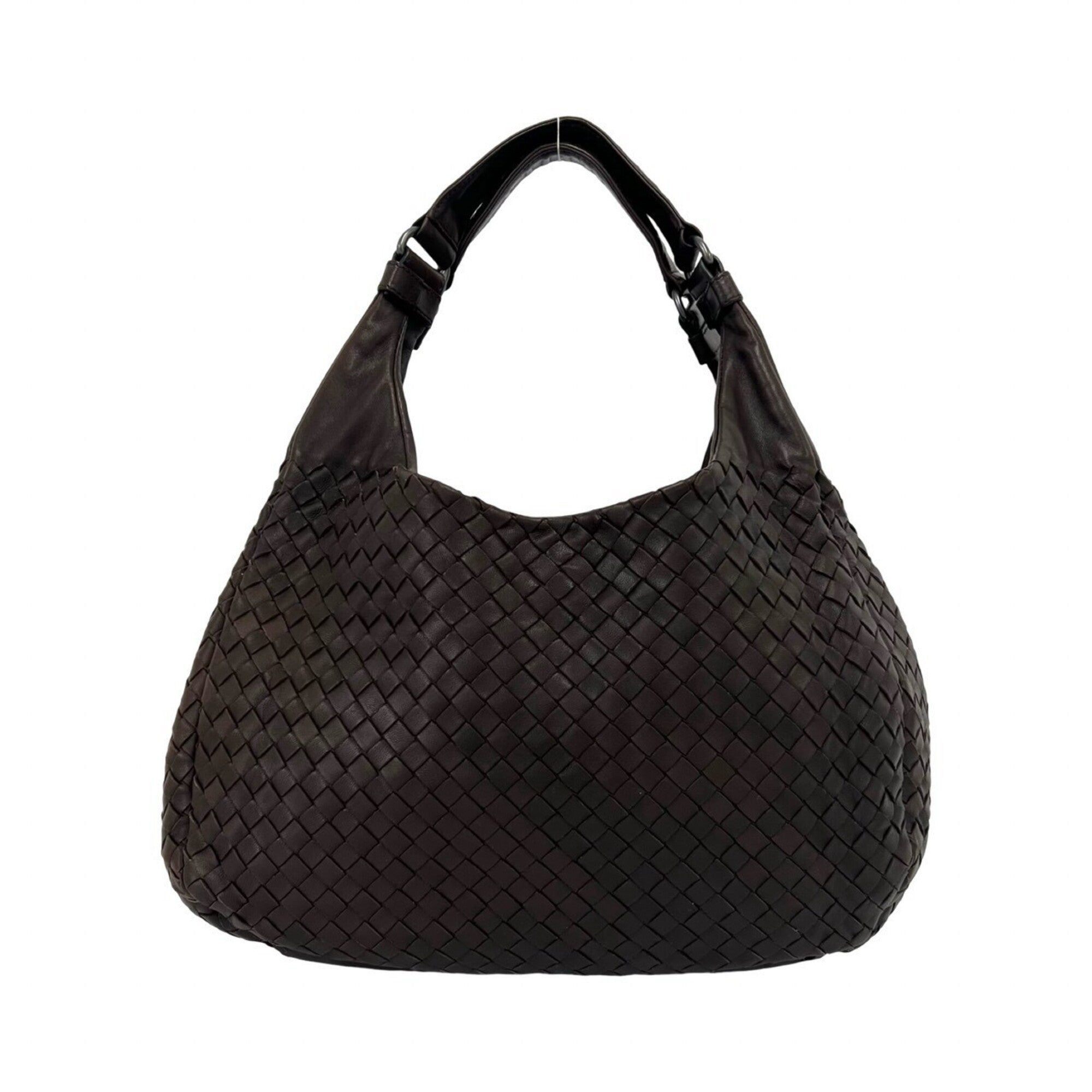 Bottega Veneta Brown Leather Handbag Shoulder Bag (Pre-Owned)