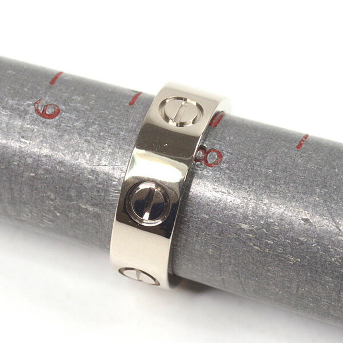 Cartier White Gold White Gold (18K) Band Ring (Pre-Owned)