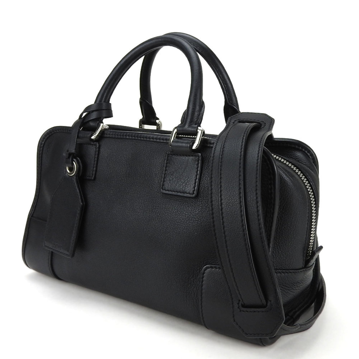 Loewe Amazona Black Leather Handbag (Pre-Owned)