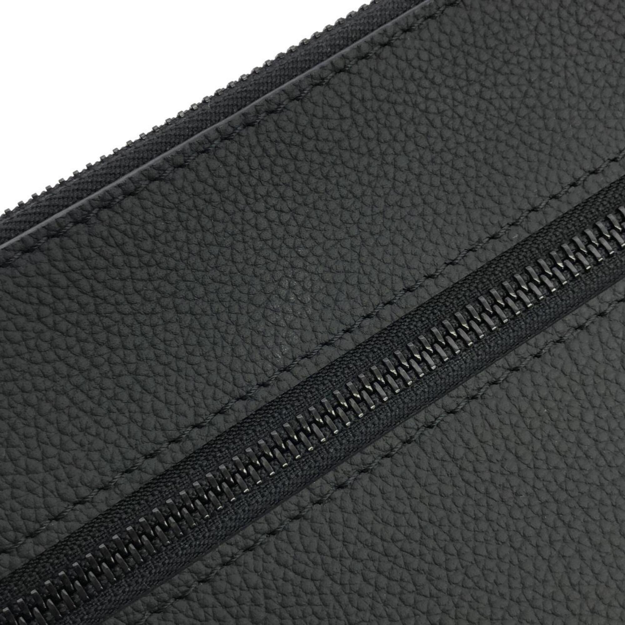 Louis Vuitton Black Leather Pouch (Pre-Owned)