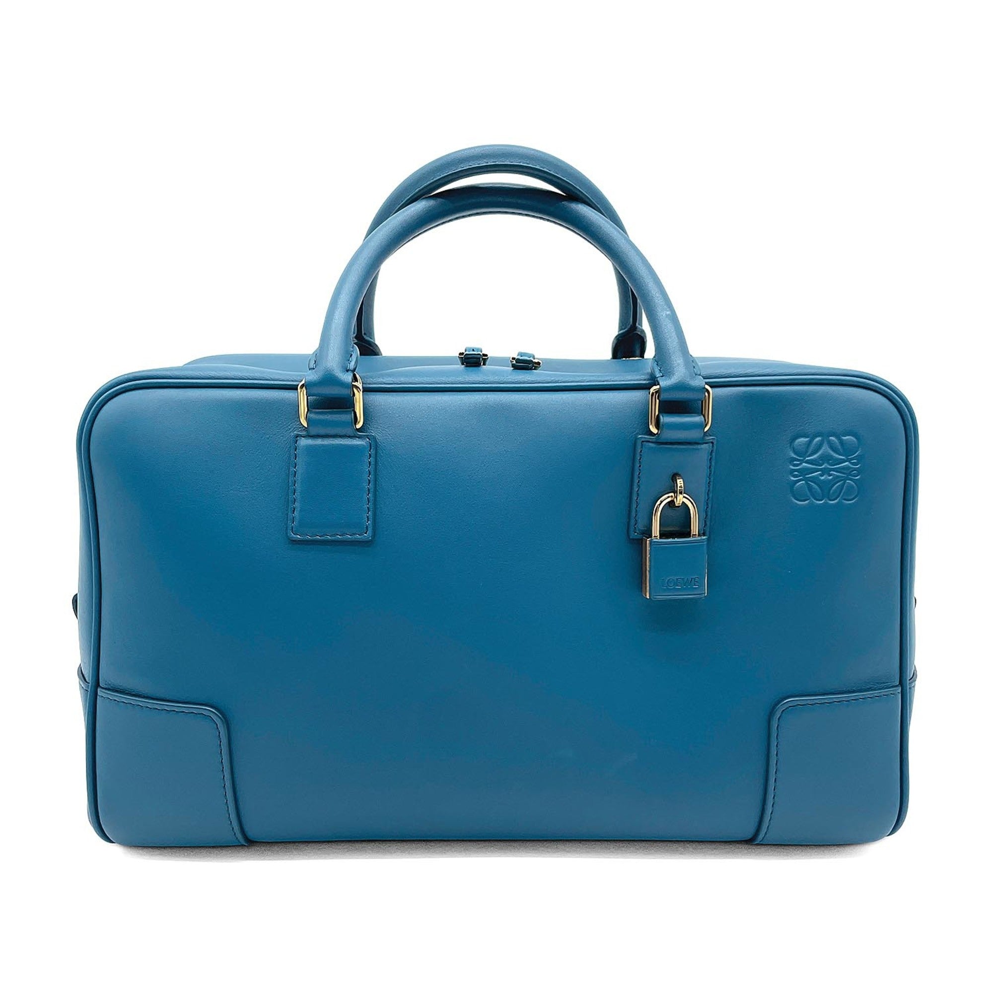 Loewe Blue Leather Shoulder Bag (Pre-Owned)