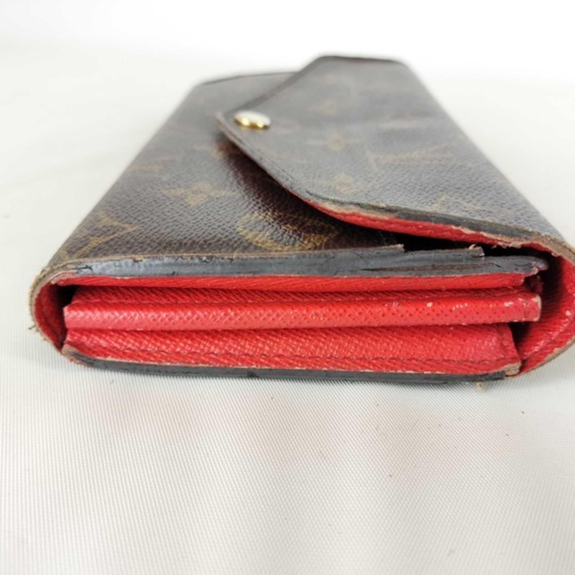 Louis Vuitton Monogram Brown Coquelicots Monogram Long Wallet (Bi-Fold) (Pre-Owned)