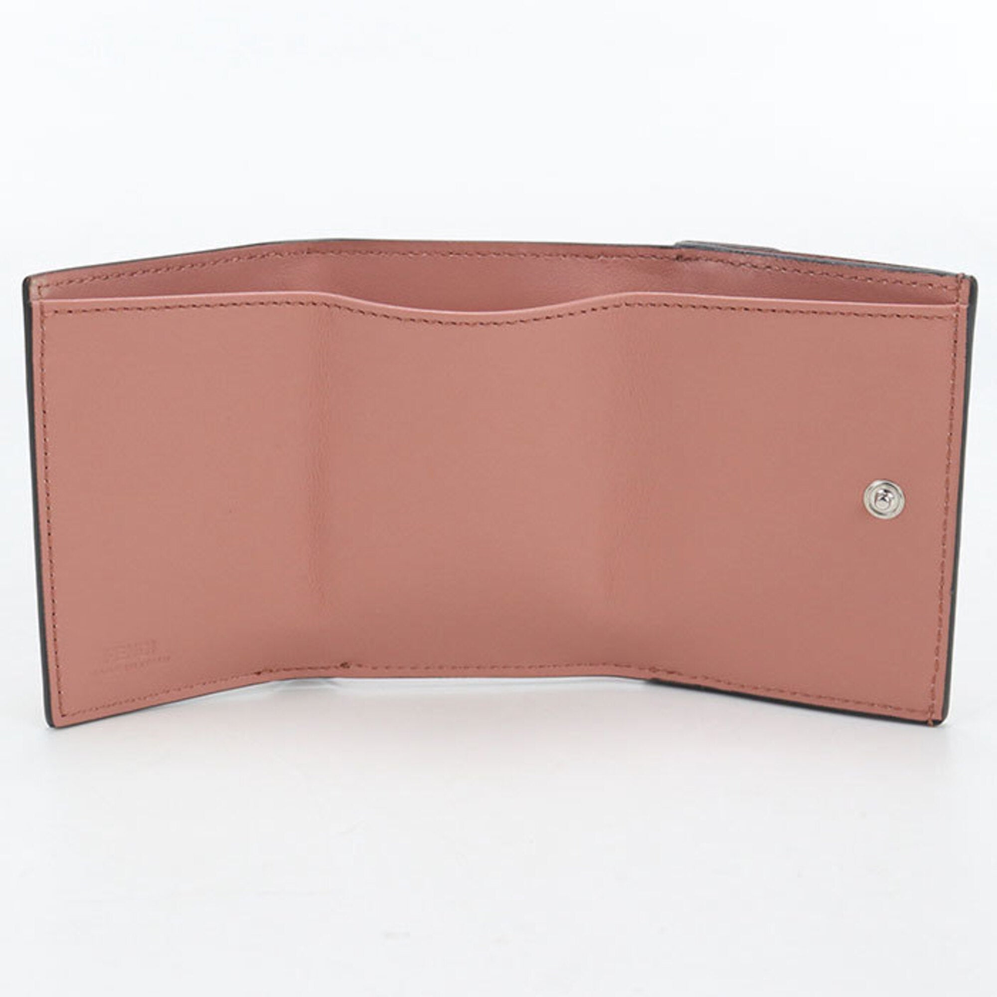 Fendi Pink Leather Wallet (Tri-Fold) (Pre-Owned)