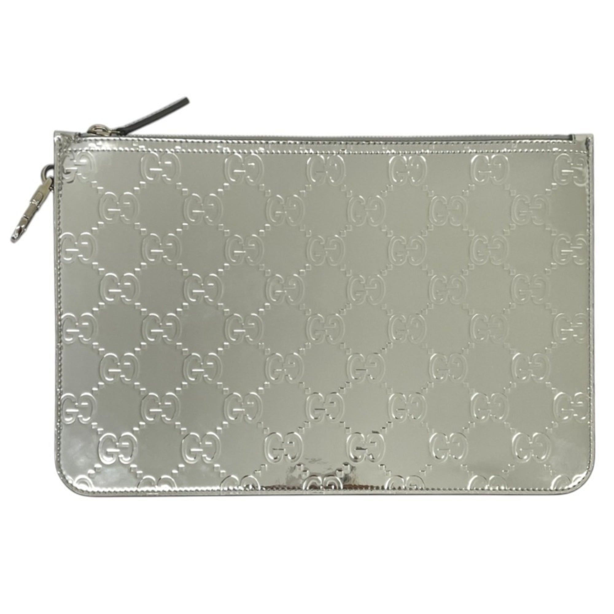 Gucci Silver Clutch Bag (Pre-Owned)