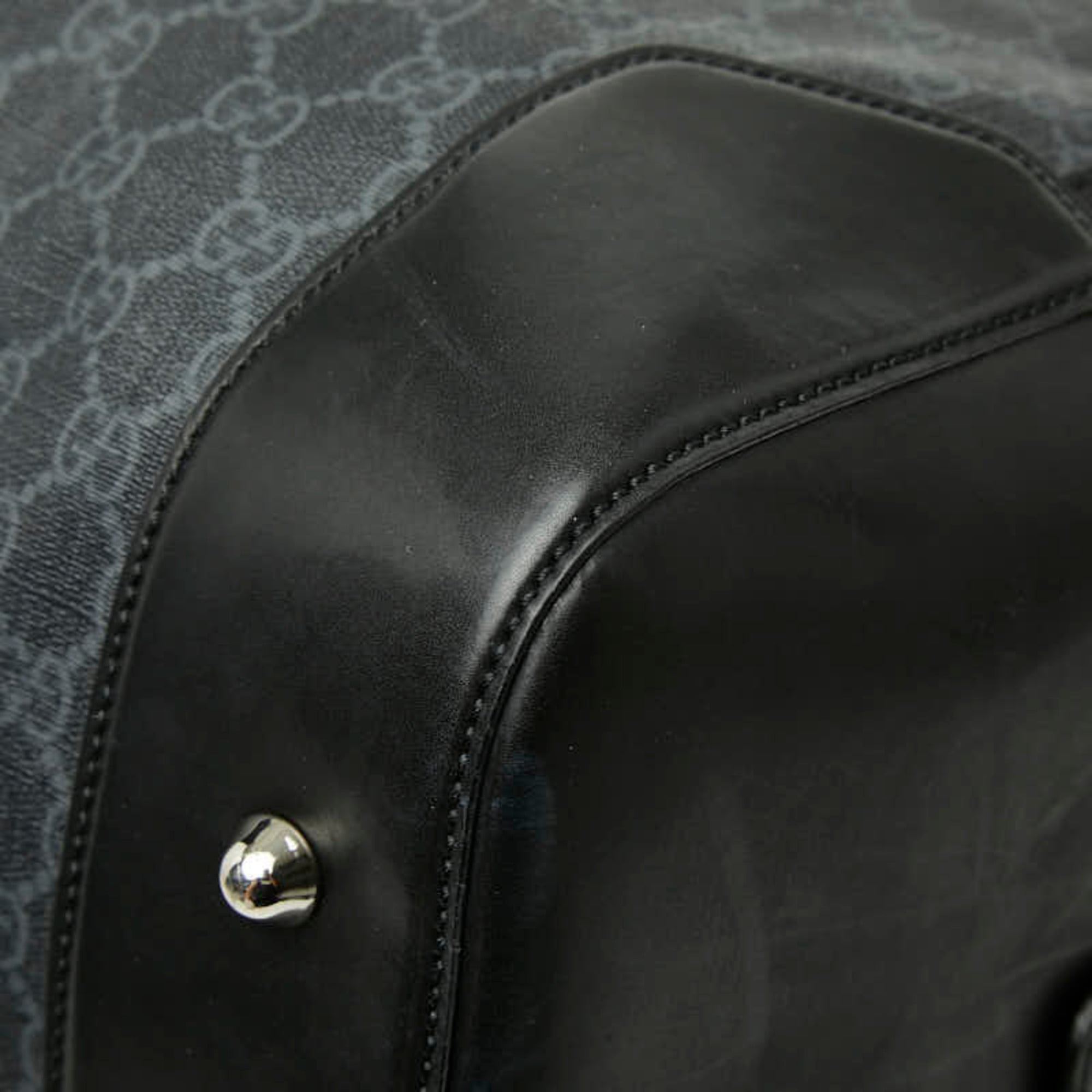 Gucci Black Pvc Leather Boston Bag Shoulder Bag (Pre-Owned)