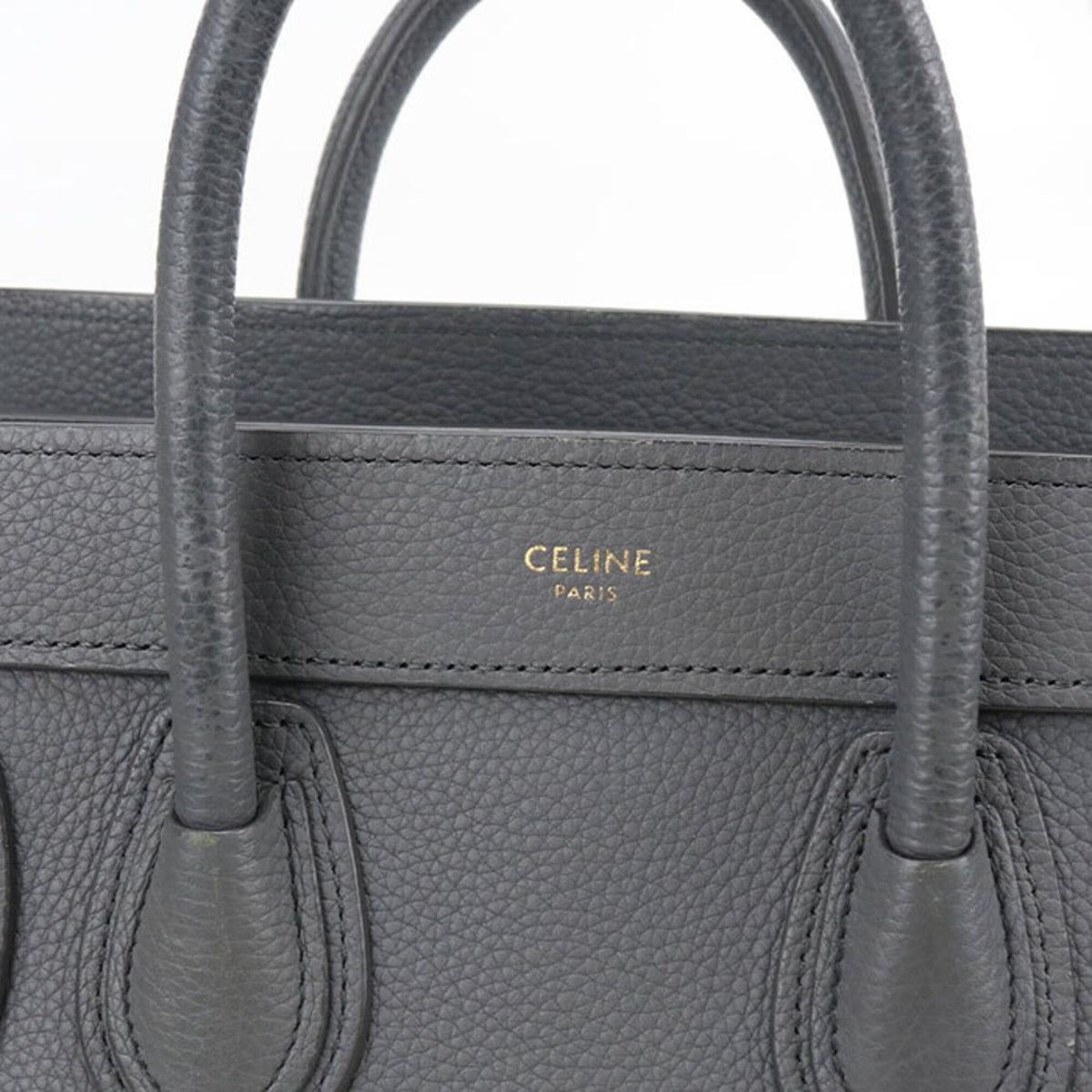 Celine Gray Leather Handbag (Pre-Owned)