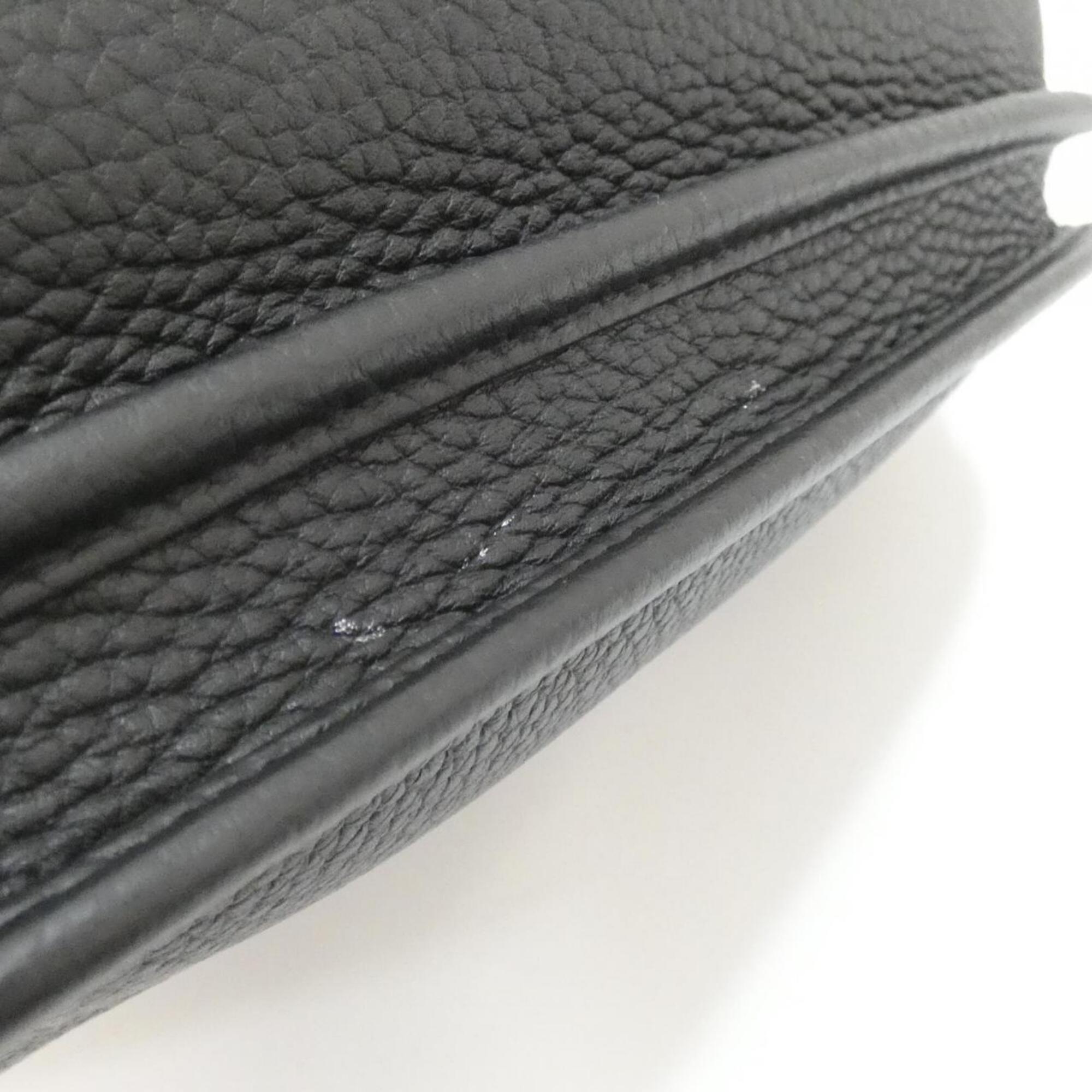 Hermes Black Taurillon Clemence Leather Shoulder Bag (Pre-Owned)