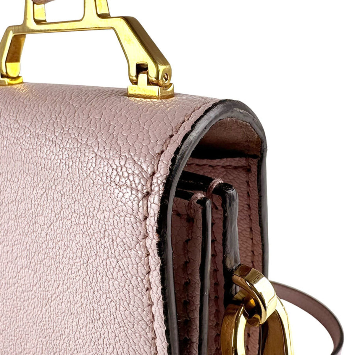 Miu Miu Light Pink Leather Handbag Shoulder Bag (Pre-Owned)