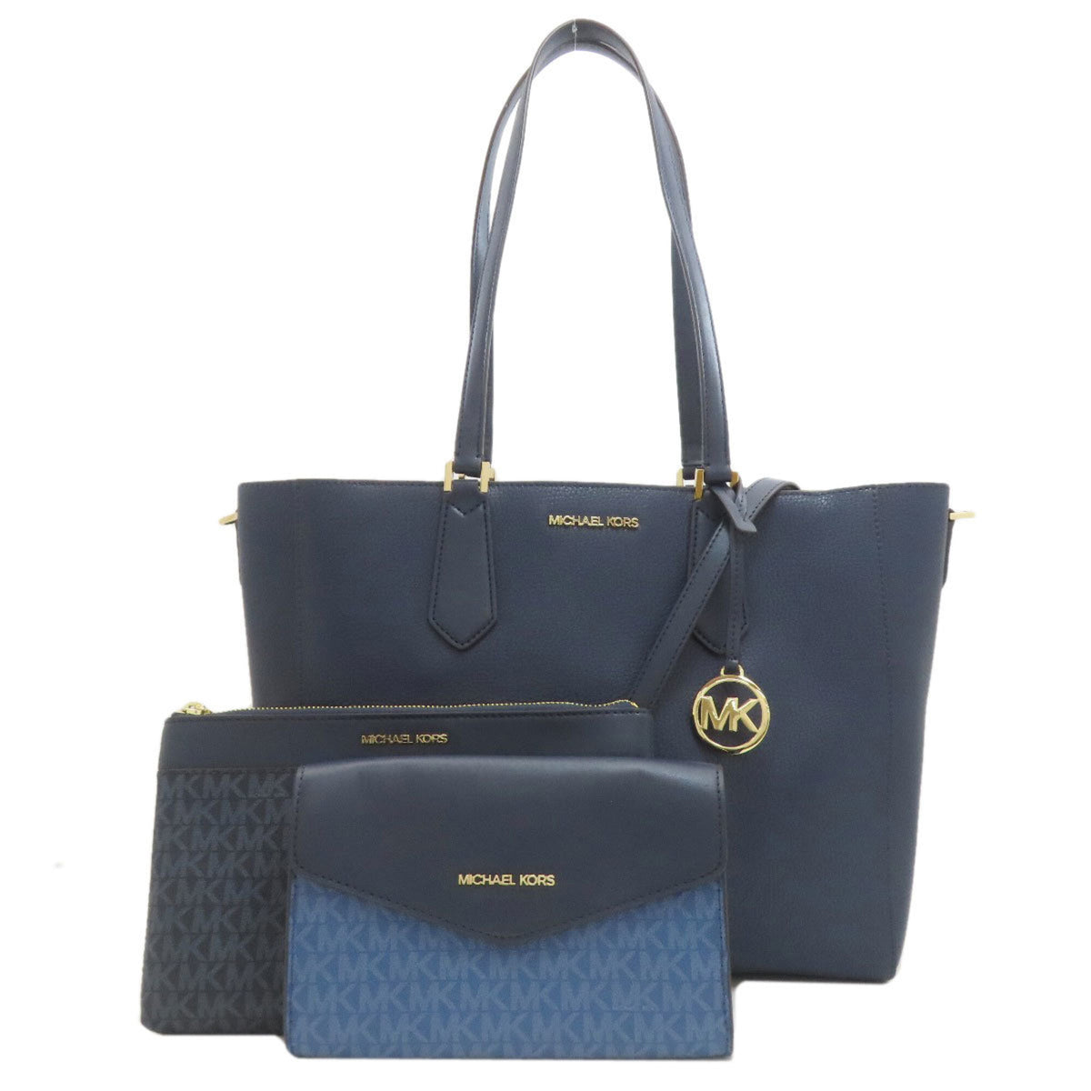 Michael Kors Navy Pvc Tote Bag (Pre-Owned)